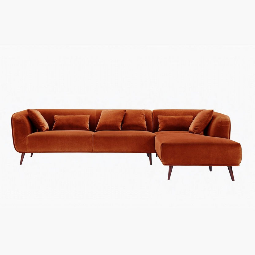 Sabastian Right Corner Sofa with 6 Cushions-Corner Sofas-image-2