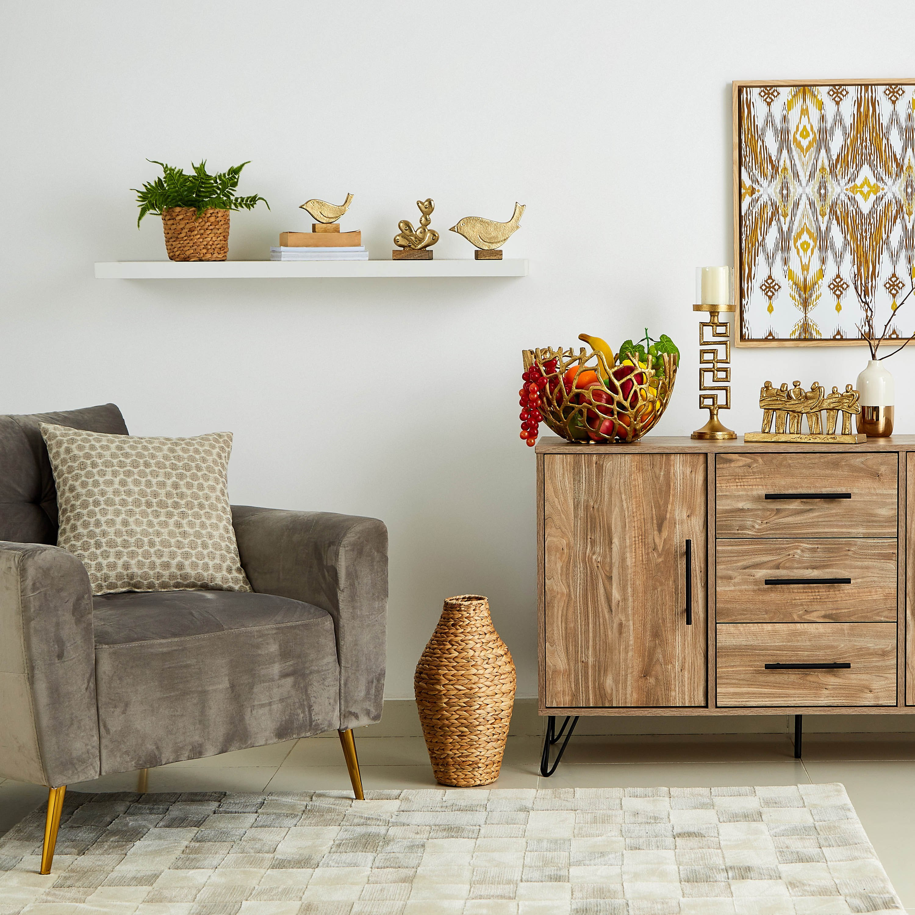 وعاء ديكور بتصميم فرع شجرة معدني من ميا - 33 سم-hbxhomeware-homedecor-figurinesandornaments-image-4