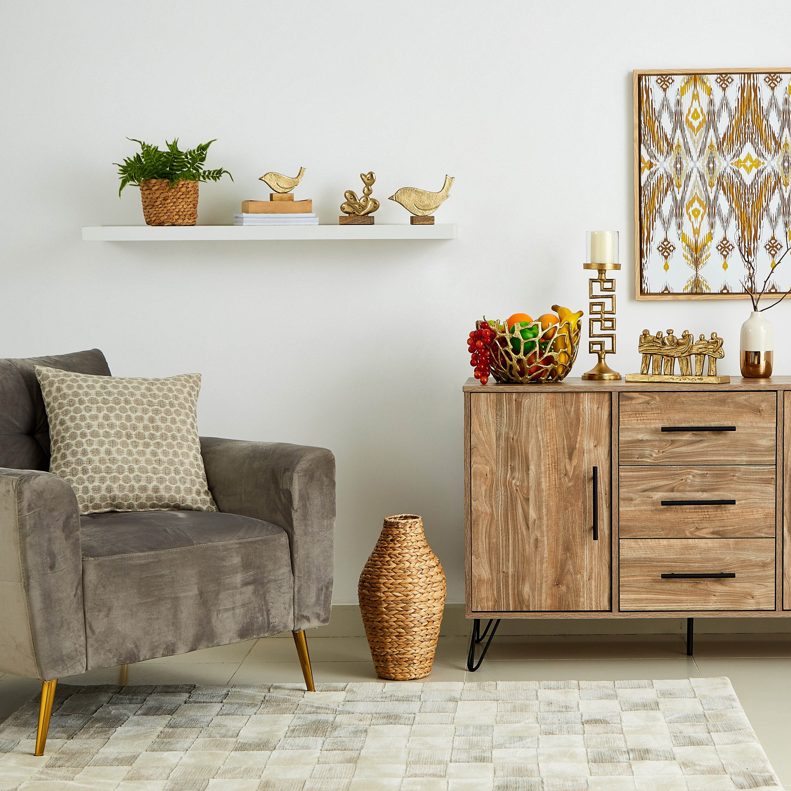 وعاء ديكور بتصميم فرع شجرة معدني من ميا - 28 سم-hbxhomeware-homedecor-figurinesandornaments-image-4