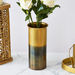 Mia Metal Two-Tone Raw Textured Vase - 25x10 cm-Vases-thumbnailMobile-1