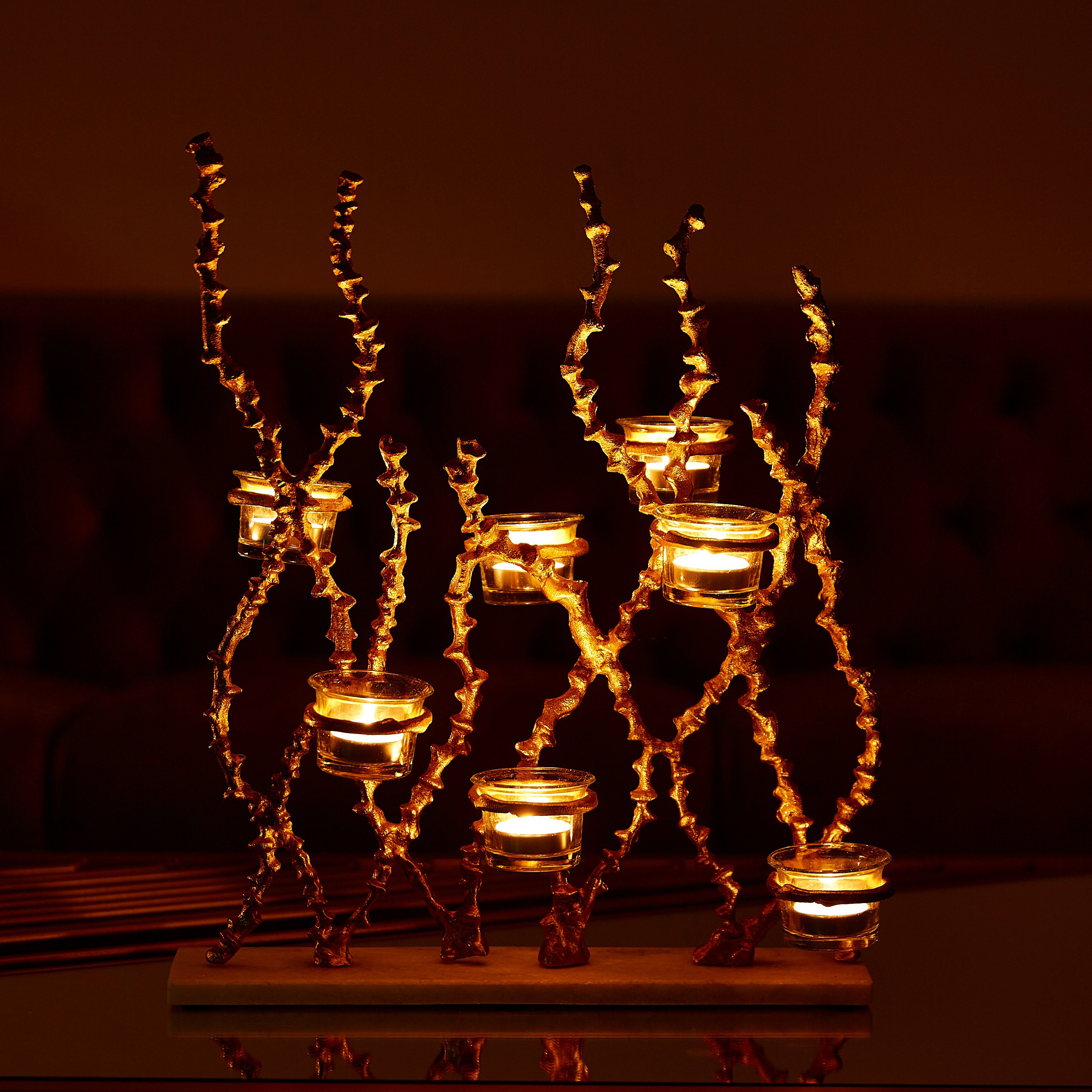 Mia Metal Twisted Casted Branch Stem Candleholder-hbxlivingroom-decorandaccessories-candleholders-image-2