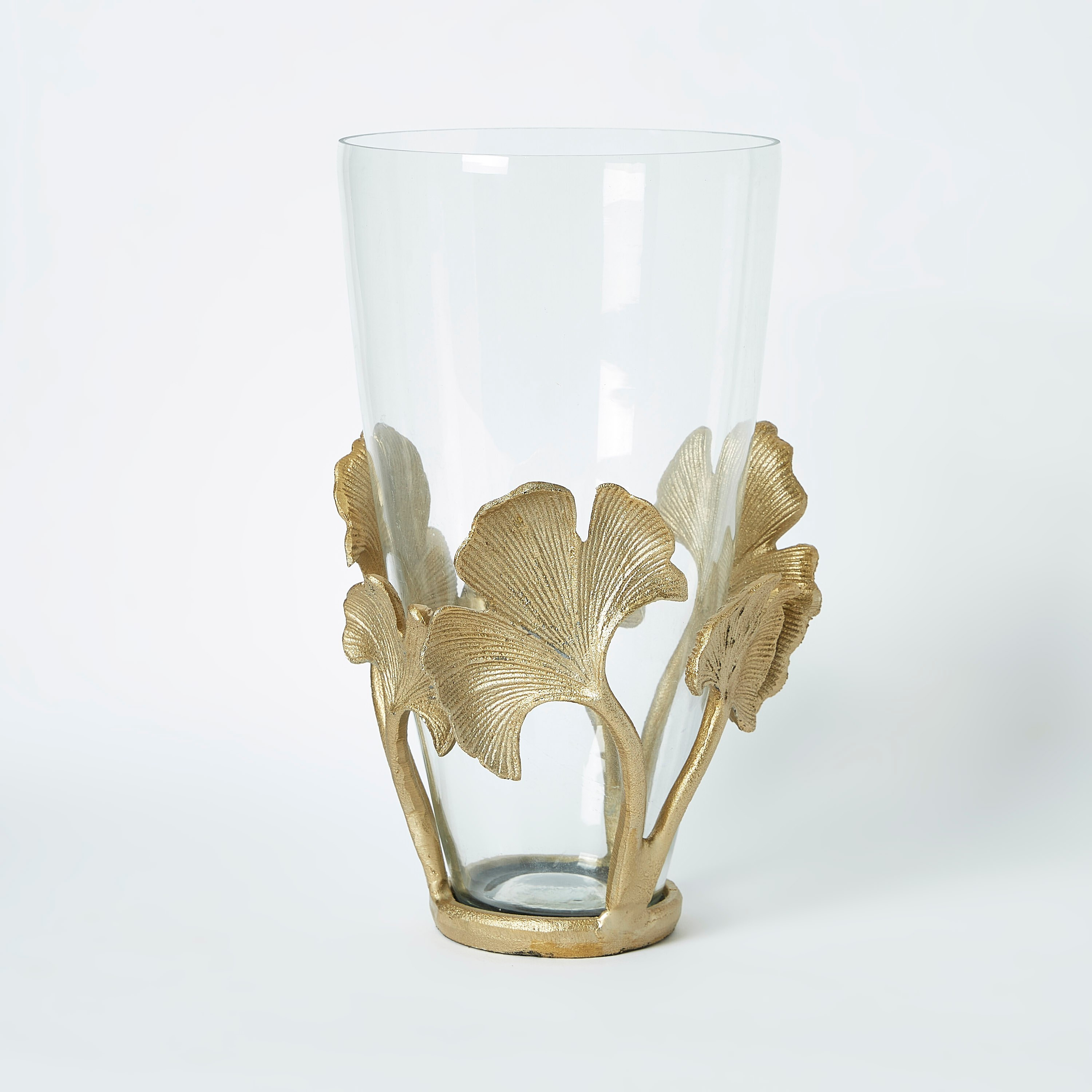 Mia Metal Ginko Leaf Glass Jar Vase-hbxbedroom-decorandaccessories-vases-image-5