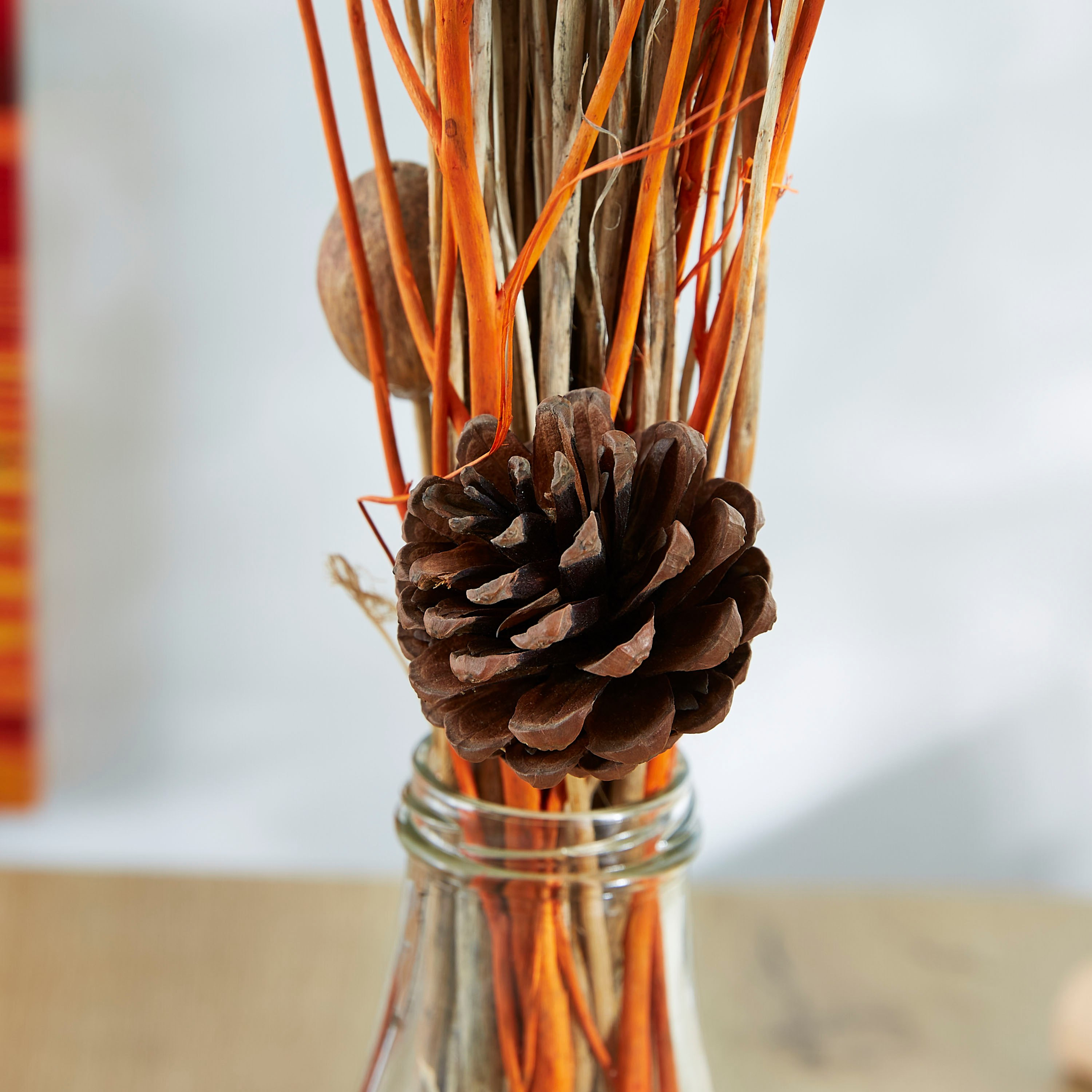 Livia Artificial Plant in Glass Bottle - 30 cm-hbxdecorandfurnishings-homeaccessories-artificialflowersandplants-image-2