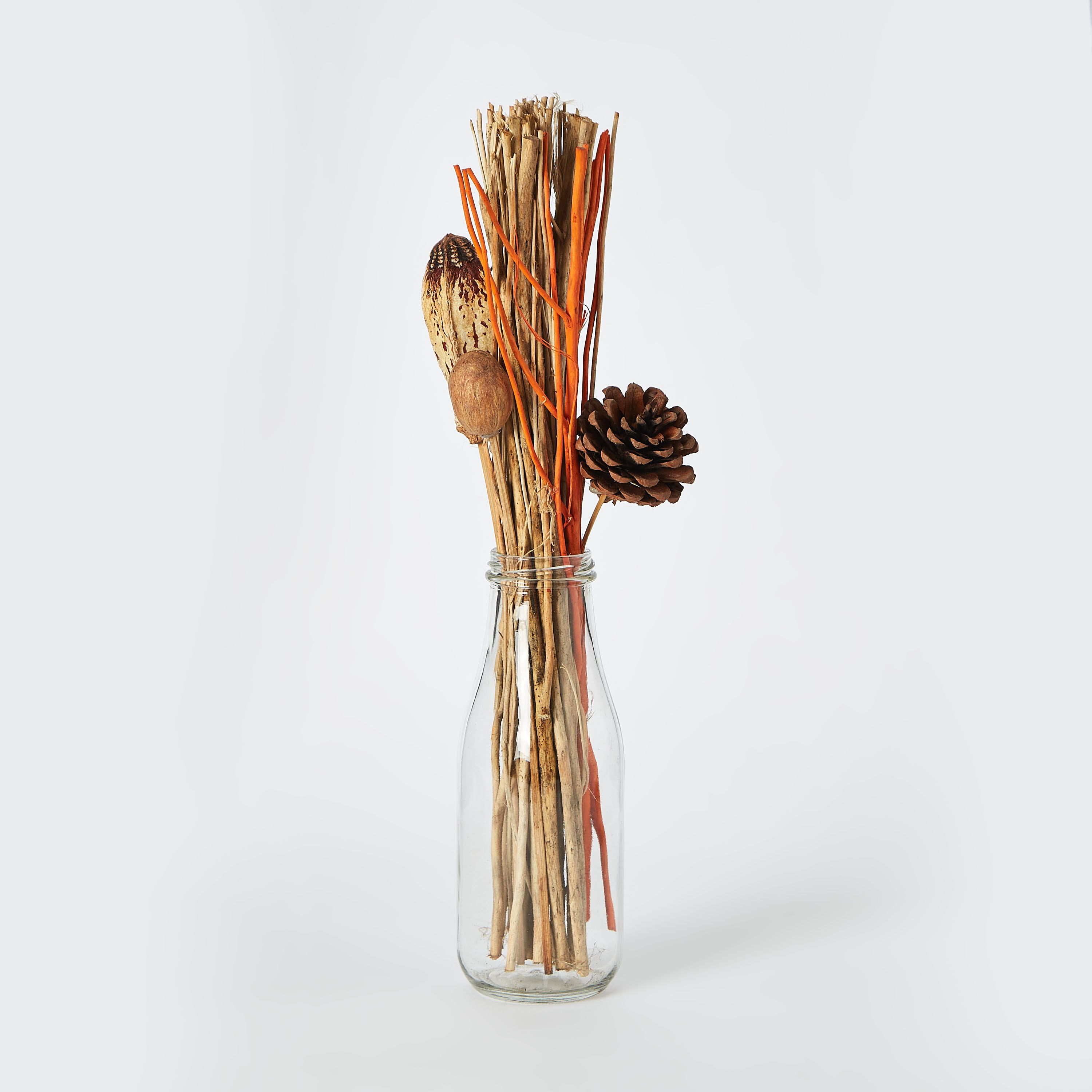Livia Artificial Plant in Glass Bottle - 30 cm-hbxdecorandfurnishings-homeaccessories-artificialflowersandplants-image-4