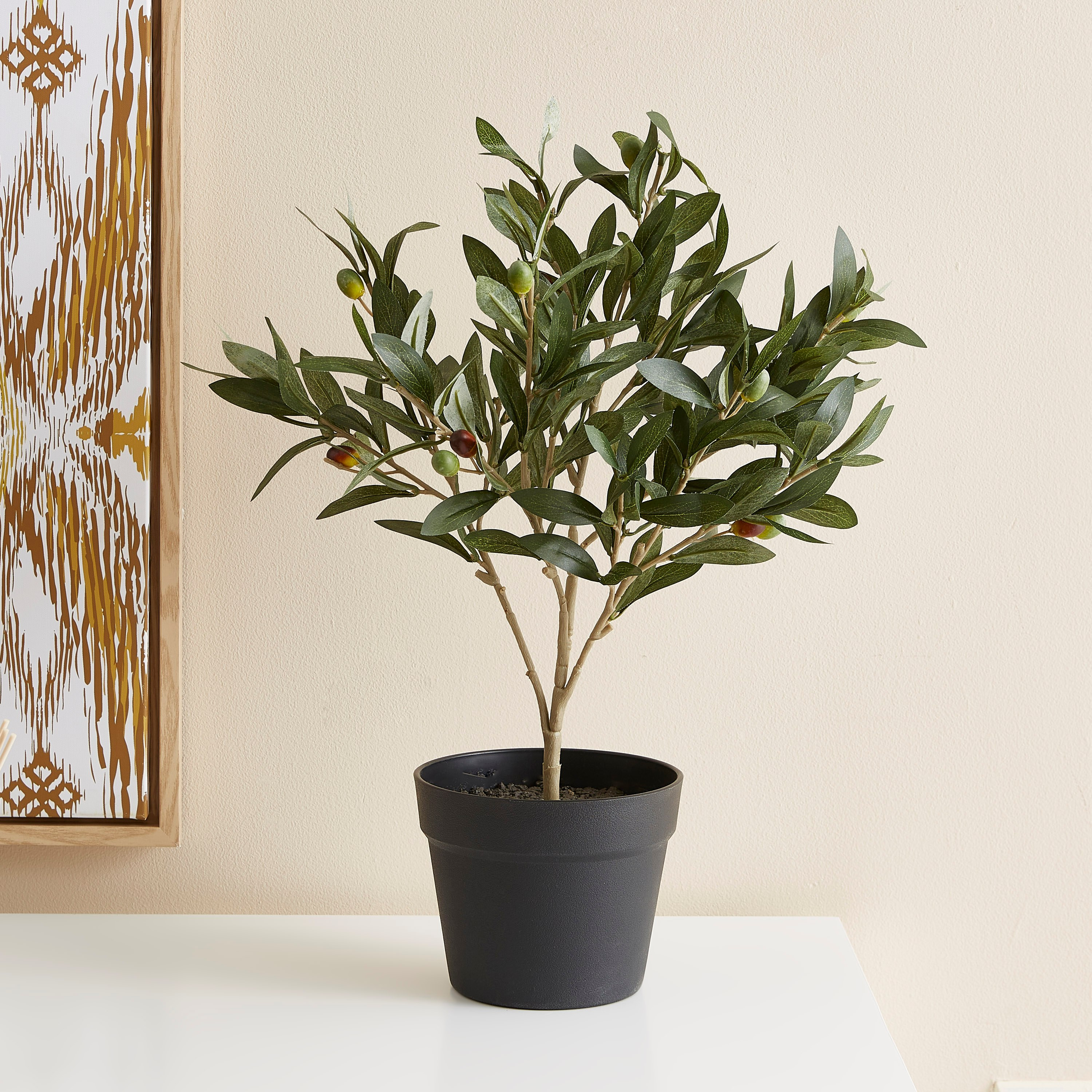 نبتة زيتون في إصيص بلاستيك من ليفيا - 55 سم-hbxdecorandfurnishings-homeaccessories-artificialflowersandplants-image-1