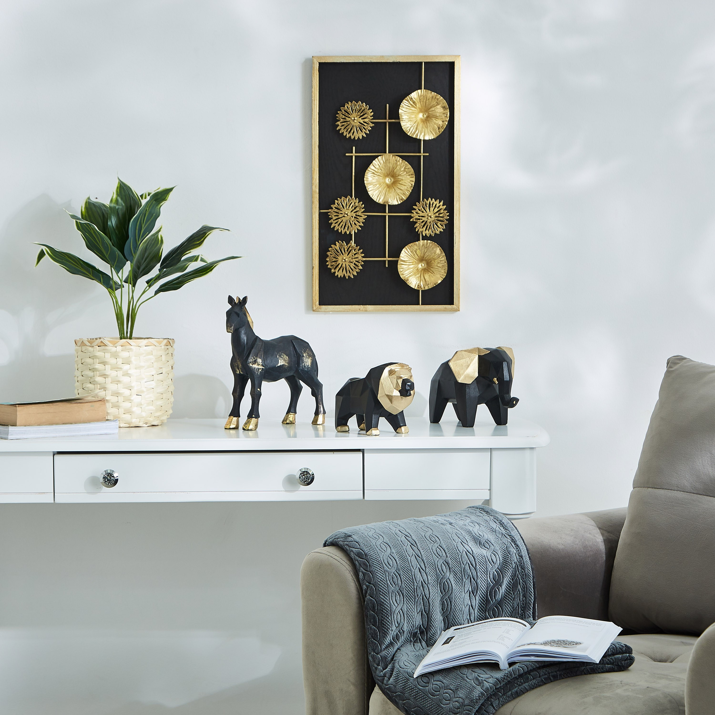 نبات متنوع في إناء من ليفيا - 55 سم-hbxdecorandfurnishings-homeaccessories-artificialflowersandplants-image-4