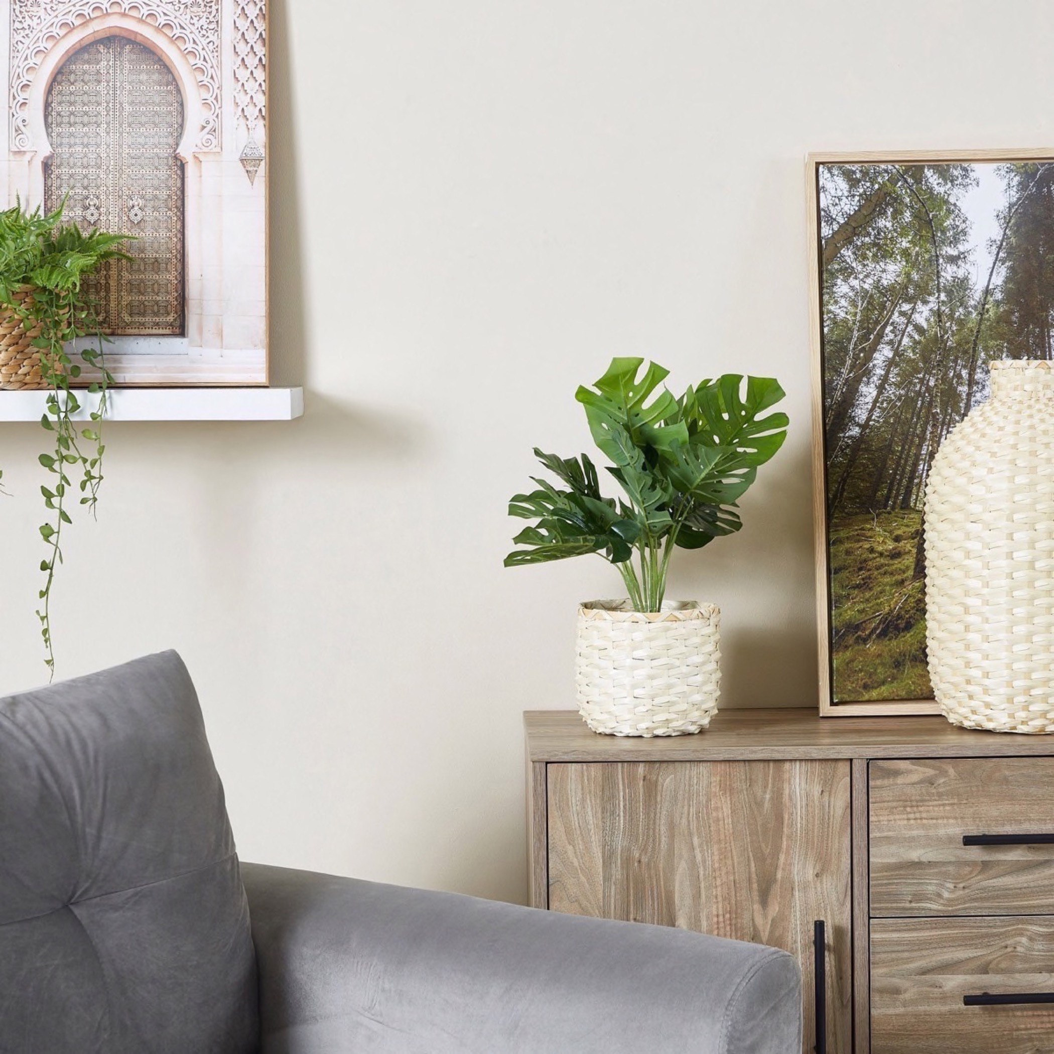 Livia Monstera Small Plant in Pot - 55 cm-hbxdecorandfurnishings-homeaccessories-artificialflowersandplants-image-4