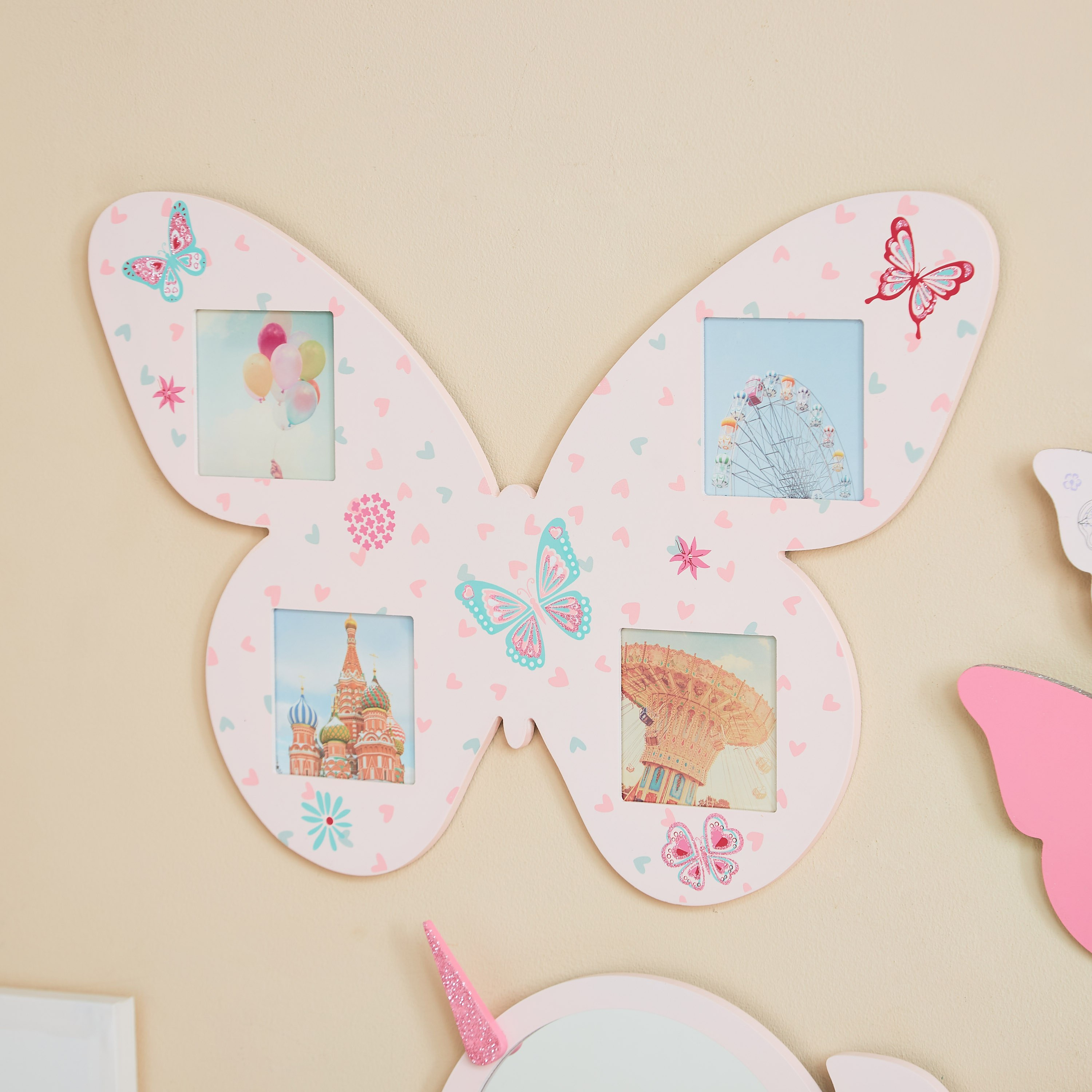 برواز صور بطبعات الفراشة - 47x32x0.8 سم-hbxhomeware-hbxkidsandyouth-image-2