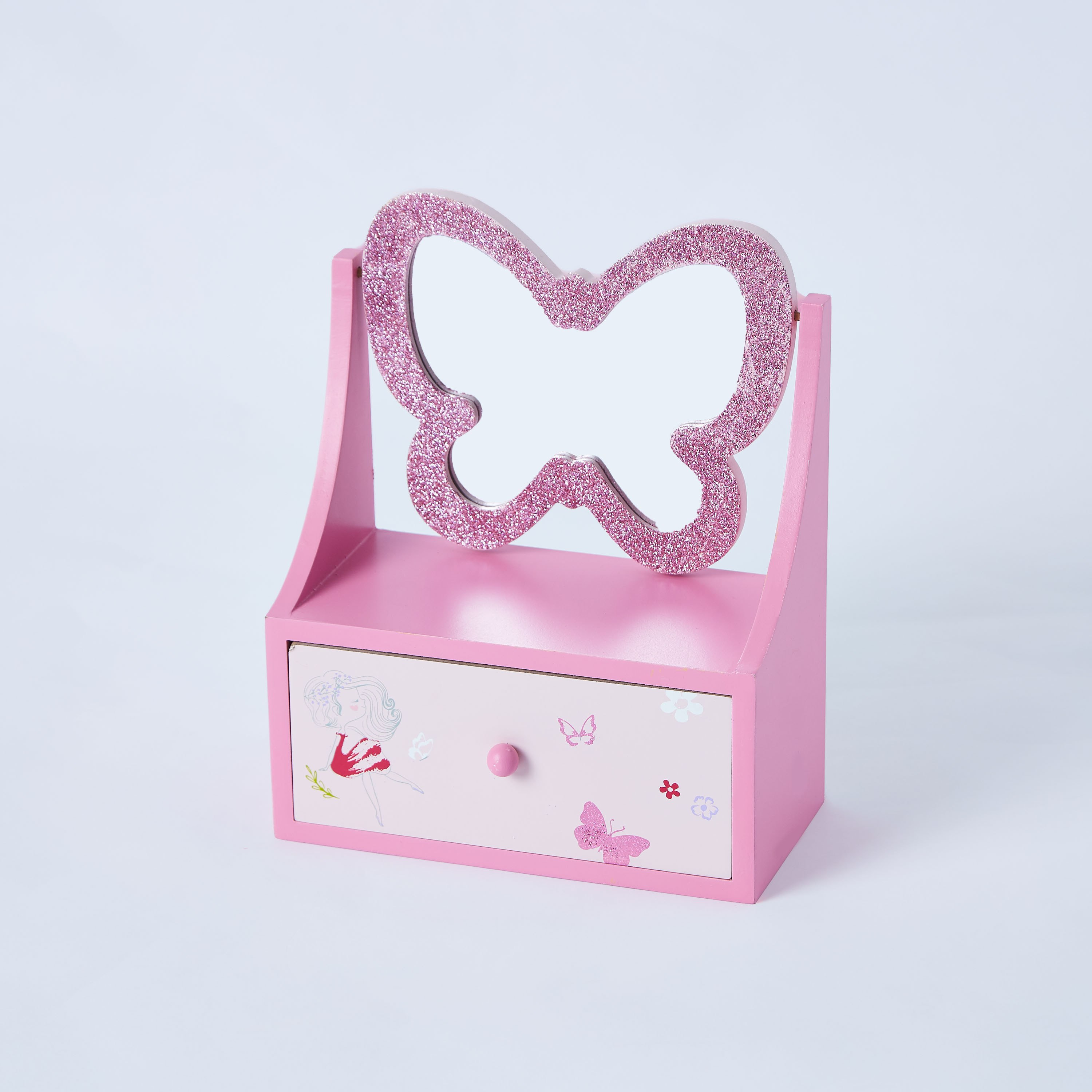 مرآة تزيين بطبعات فراشة جليتر مع درج-hbxhomeware-homedecor-figurinesandornaments-image-5
