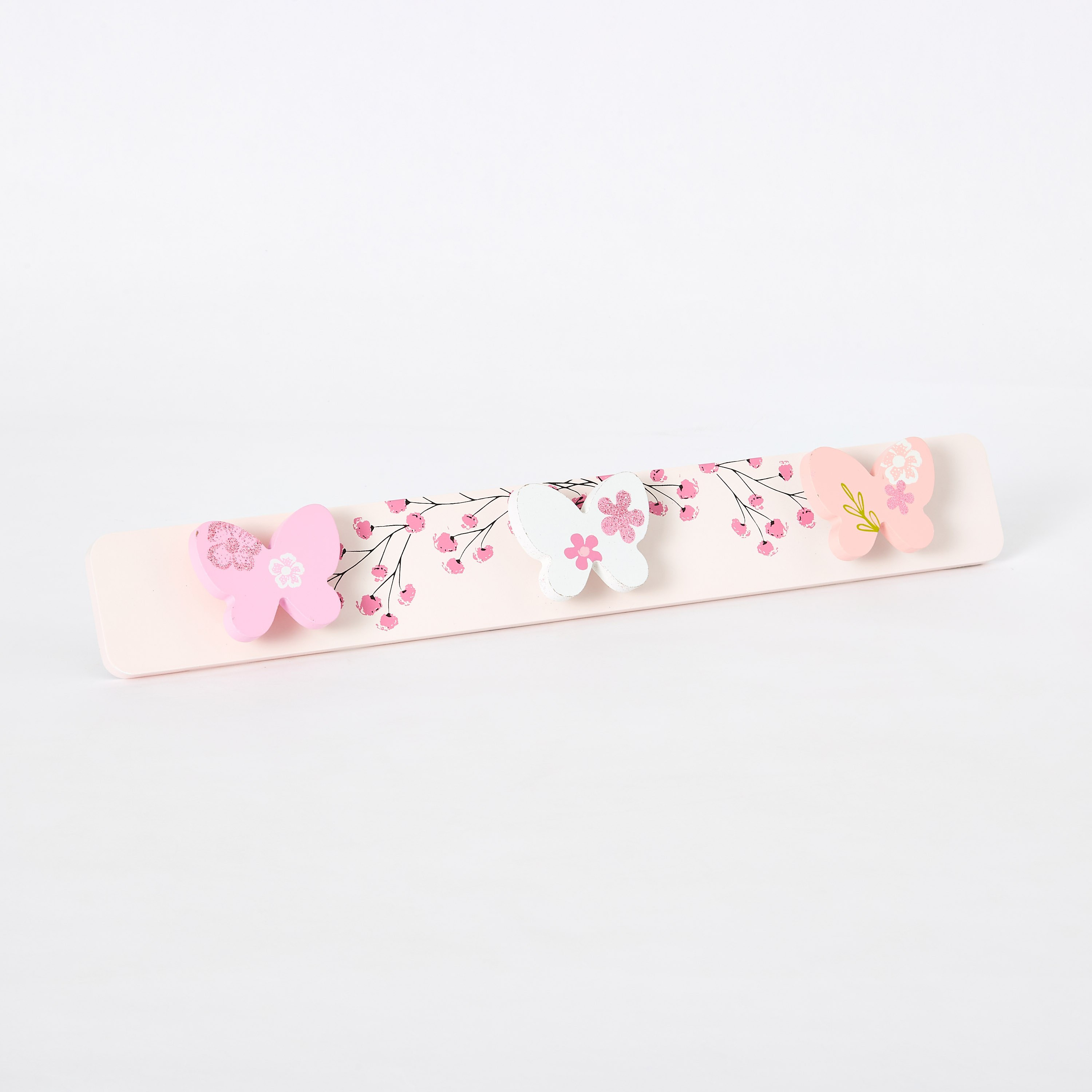خطاف حائط بتزينات فراشة - 40 × 5 × 2 سم-hbxhomeware-hbxkidsandyouth-image-5