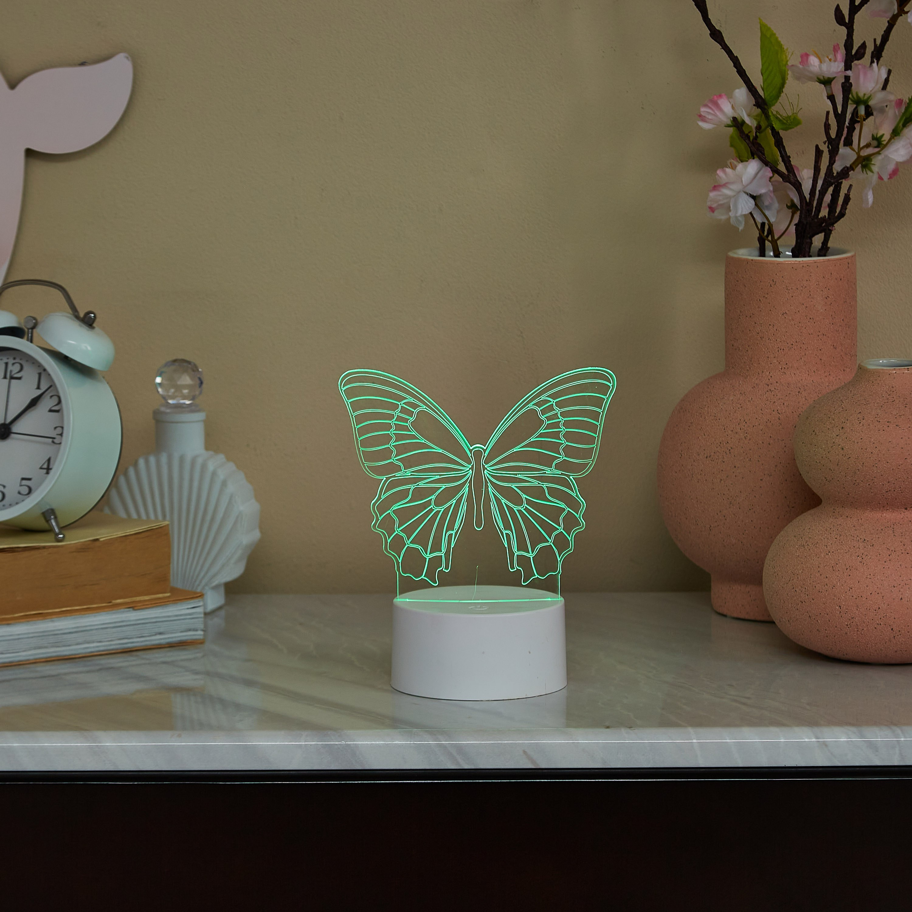 ديكور بإضاءة إل إي دي على شكل فراشة - 8.5x8.5x16 سم-hbxhomeware-hbxkidsandyouth-image-7