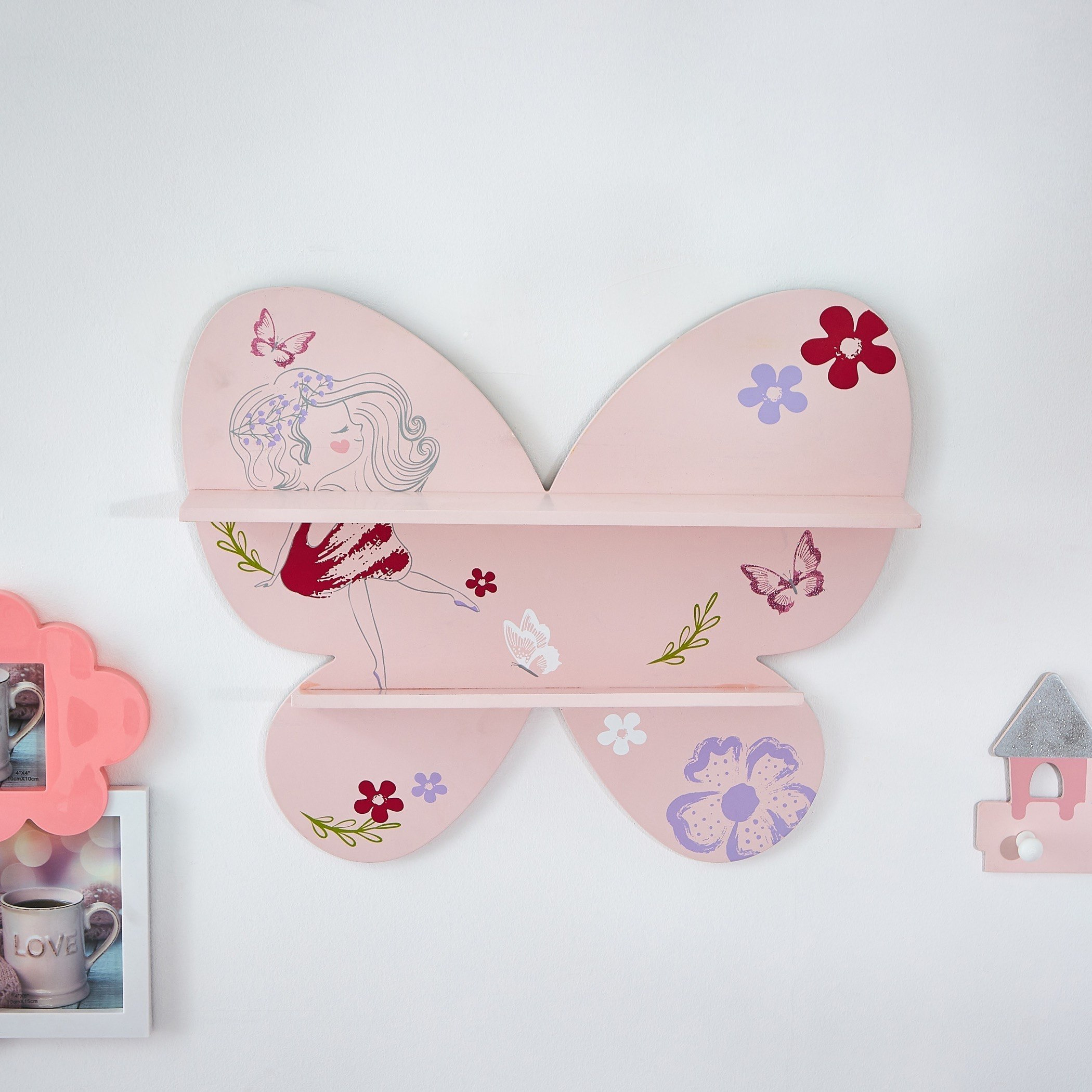 رف جداري بطبعات فراشة-hbxhomeware-hbxkidsandyouth-image-1