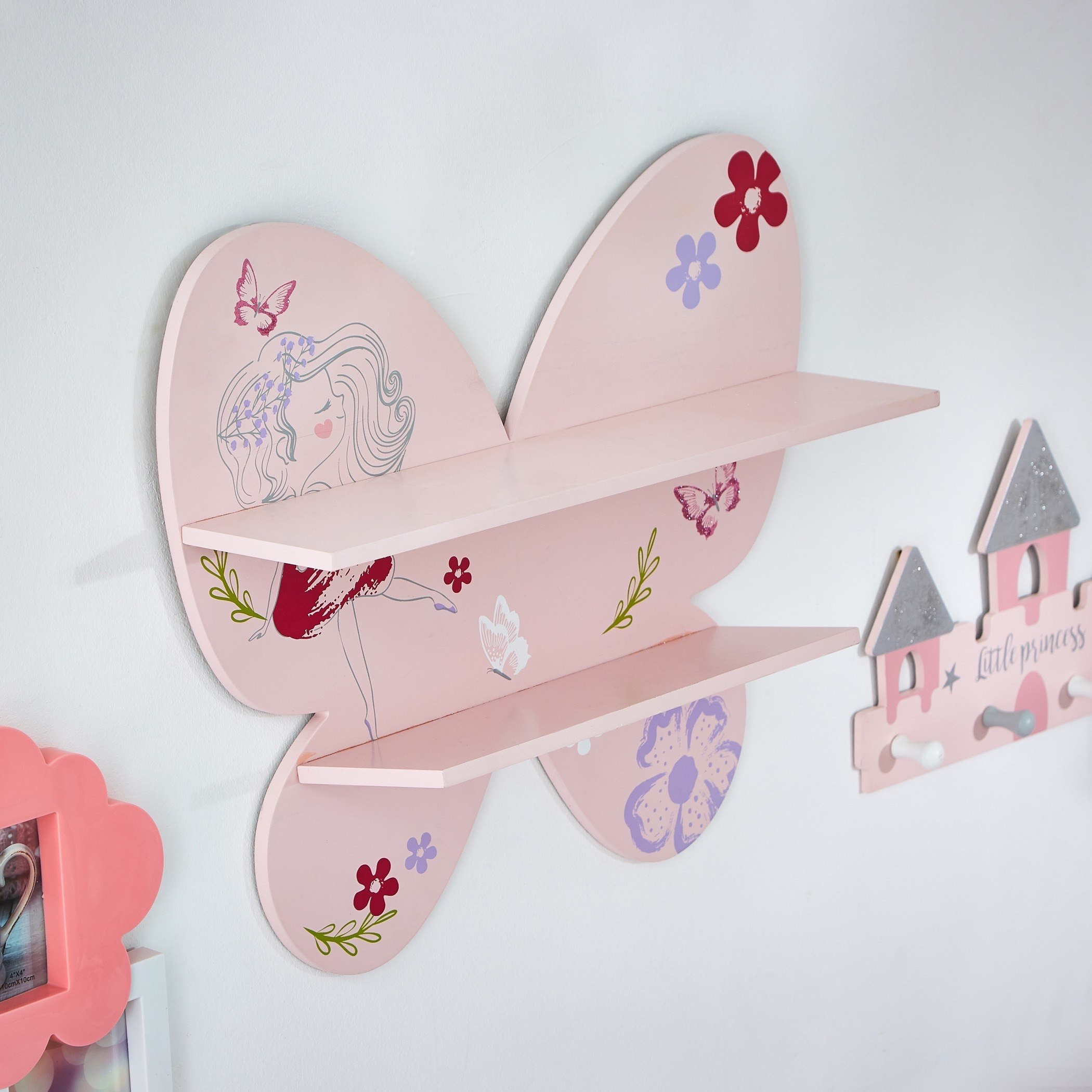 رف جداري بطبعات فراشة-hbxhomeware-hbxkidsandyouth-image-2
