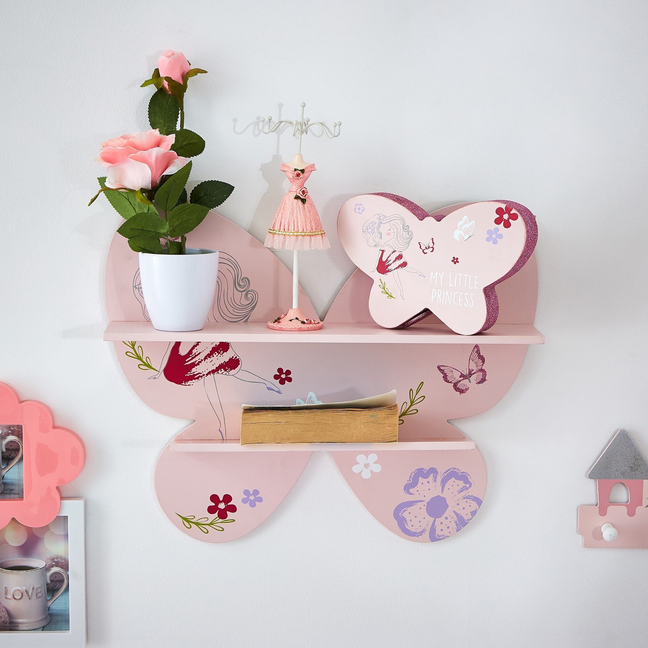 رف جداري بطبعات فراشة-hbxhomeware-hbxkidsandyouth-image-4