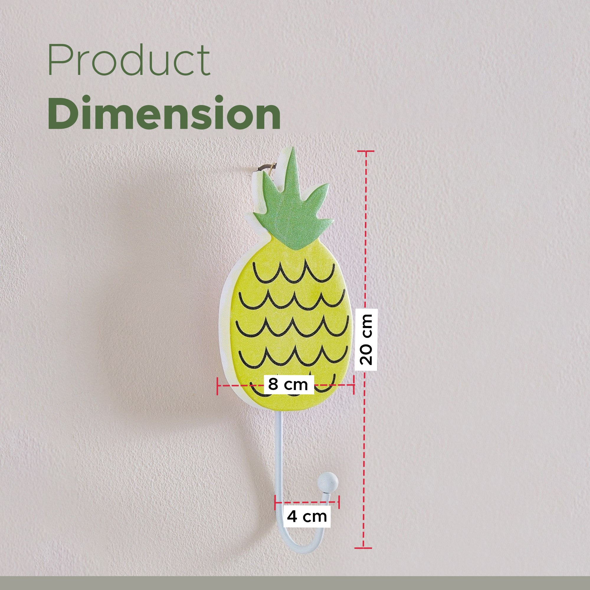 Pineapple Printed Wall Hook-hbxhomeware-hbxkidsandyouth-image-6