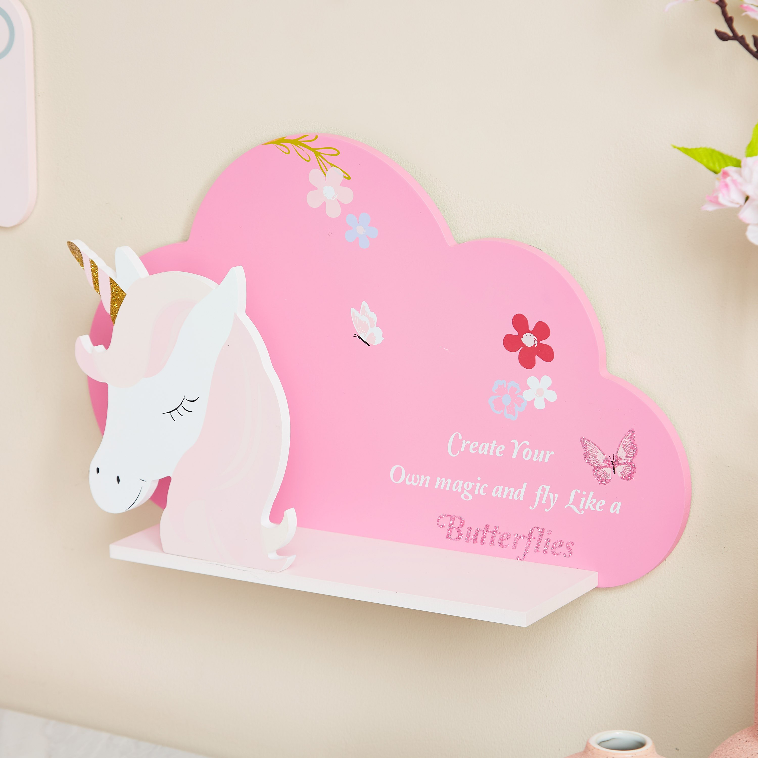 رف حائط جليتر من يونيكورن - 44x27x9 سم-hbxhomeware-hbxkidsandyouth-image-2