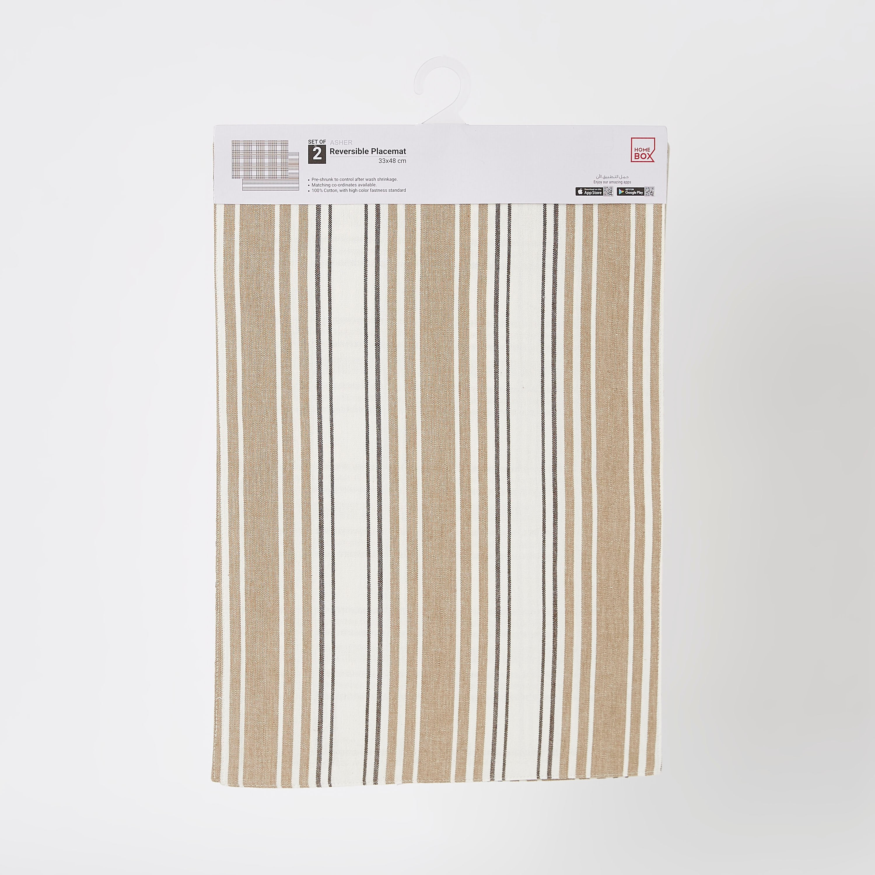Asher Yarn Dyed Cotton Reversible Placemat - Set of 2-hbxdecorandfurnishings-homefurnishings-tablelinens-image-4