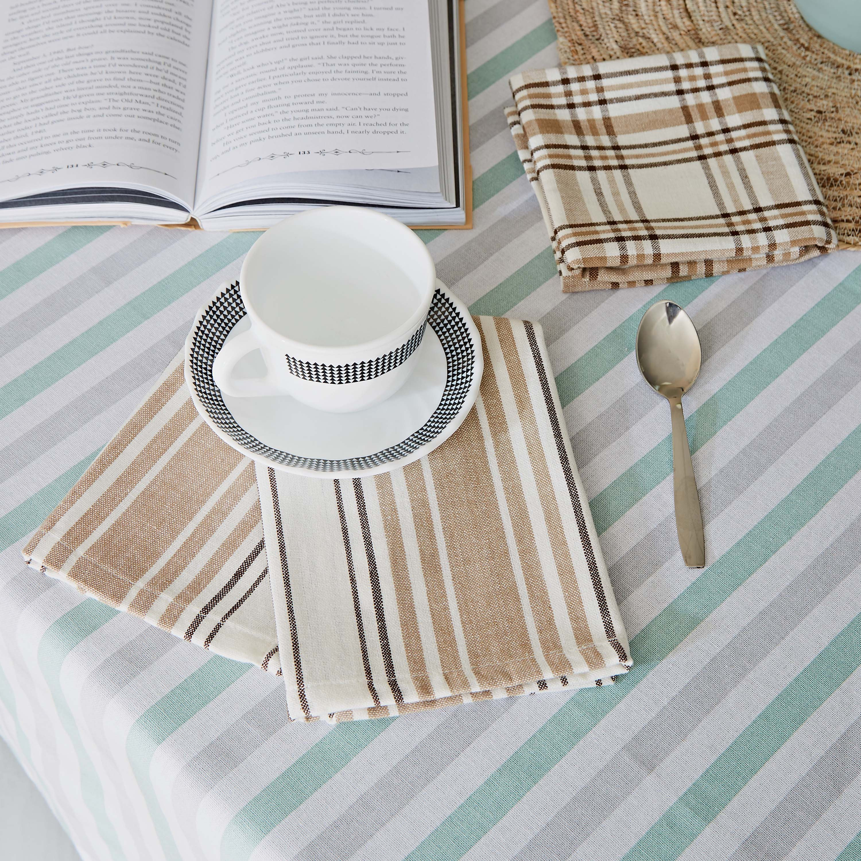 Asher 2-Piece Yarn Dyed Cotton Napkin Set - 40x40 cm-hbxdecorandfurnishings-homefurnishings-tablelinens-image-1