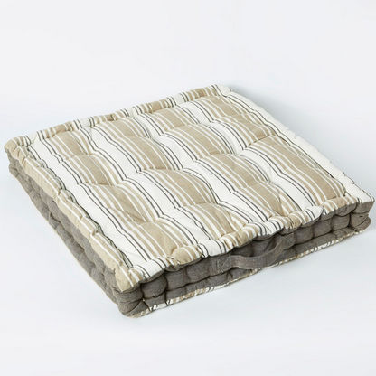 Asher Yarn Dyed Floor Cushion - 60x60 cms