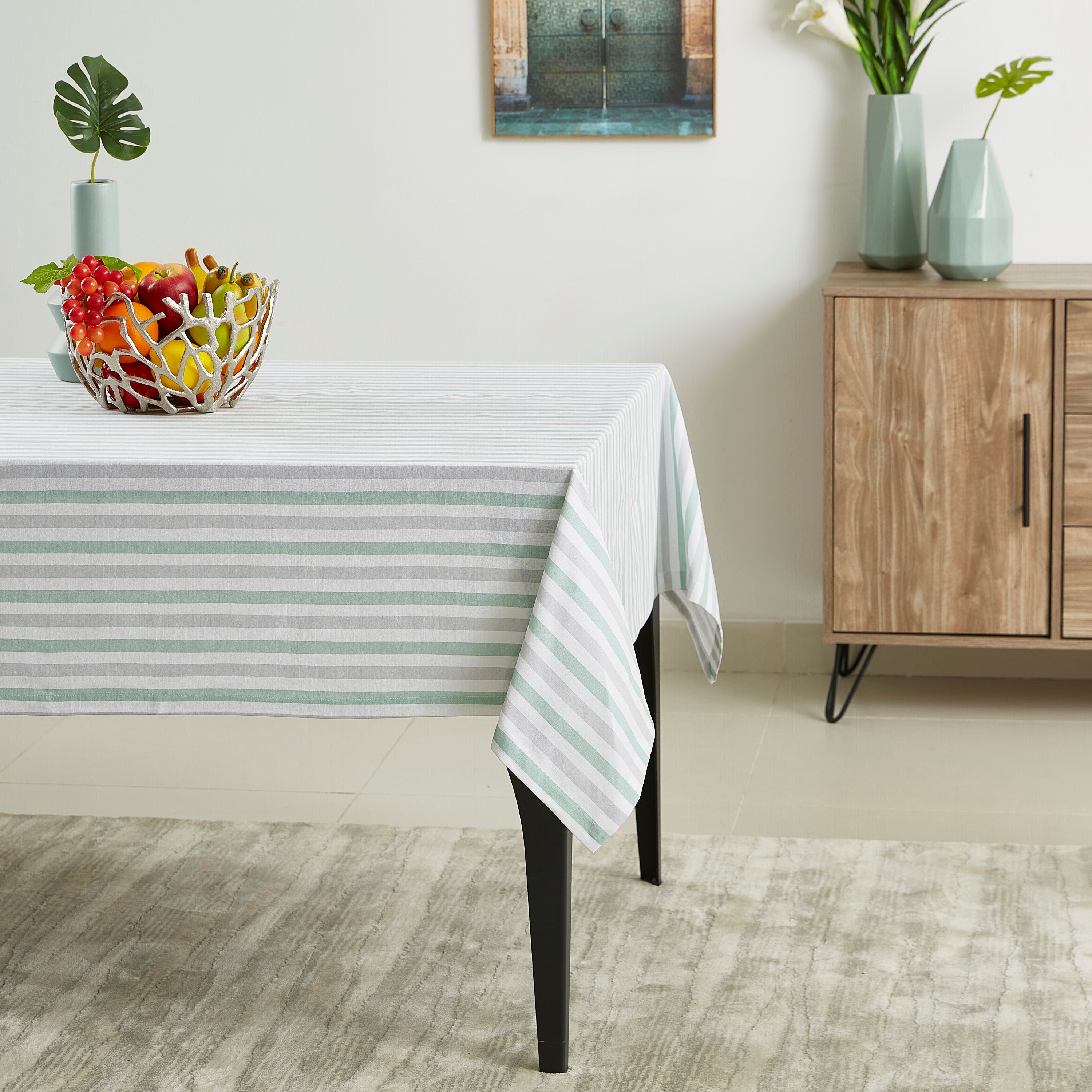 مفرش طاولة قطن بطبعات من كاثلين - 150x200  سم-hbxdecorandfurnishings-homefurnishings-tablelinens-image-3
