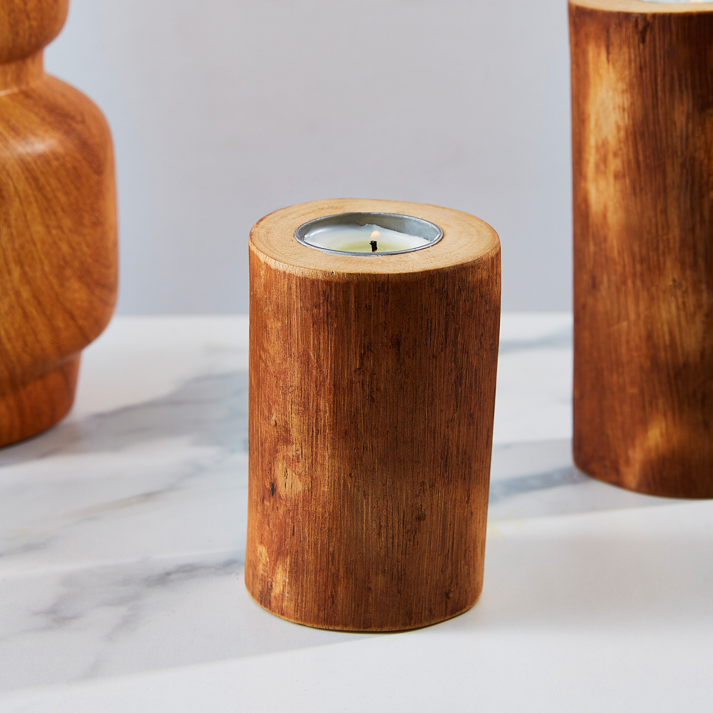 Hazel Wooden Tealight Holder-hbxlivingroom-decorandaccessories-candleholders-image-1