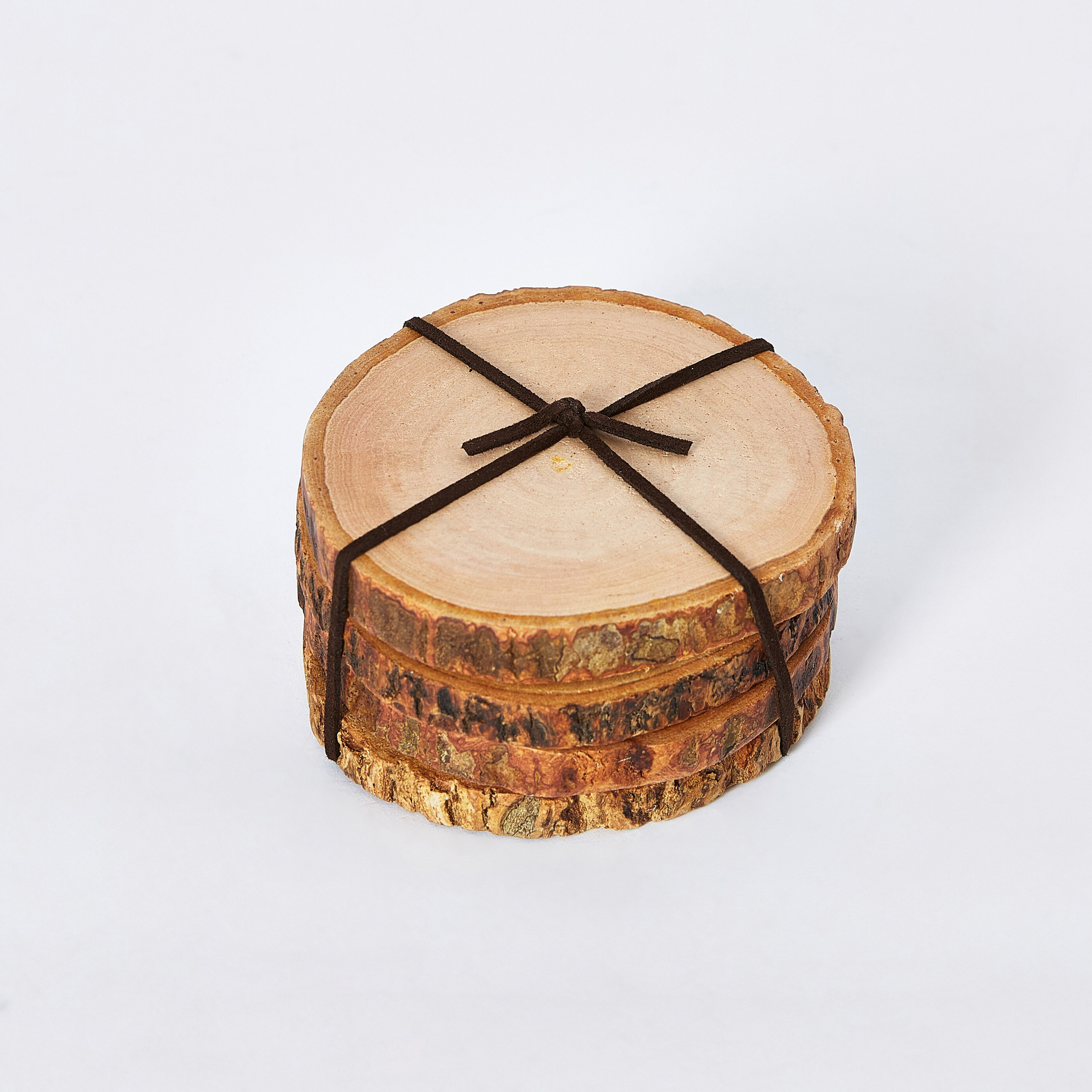 واقيات طاولة خشبية عسلي - طقم من 4 قطع-hbxdecorandfurnishings-tabletop-serveware-image-4