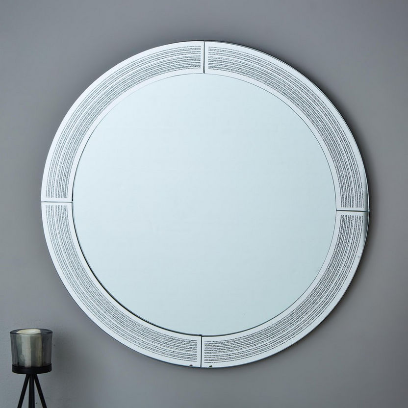 Aurel Glitter Ascot Round Mirror - 50 cm-Mirrors-image-1