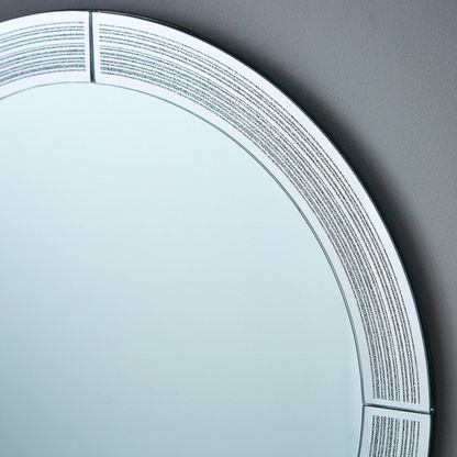 Aurel Glitter Ascot Round Mirror - 50 cms