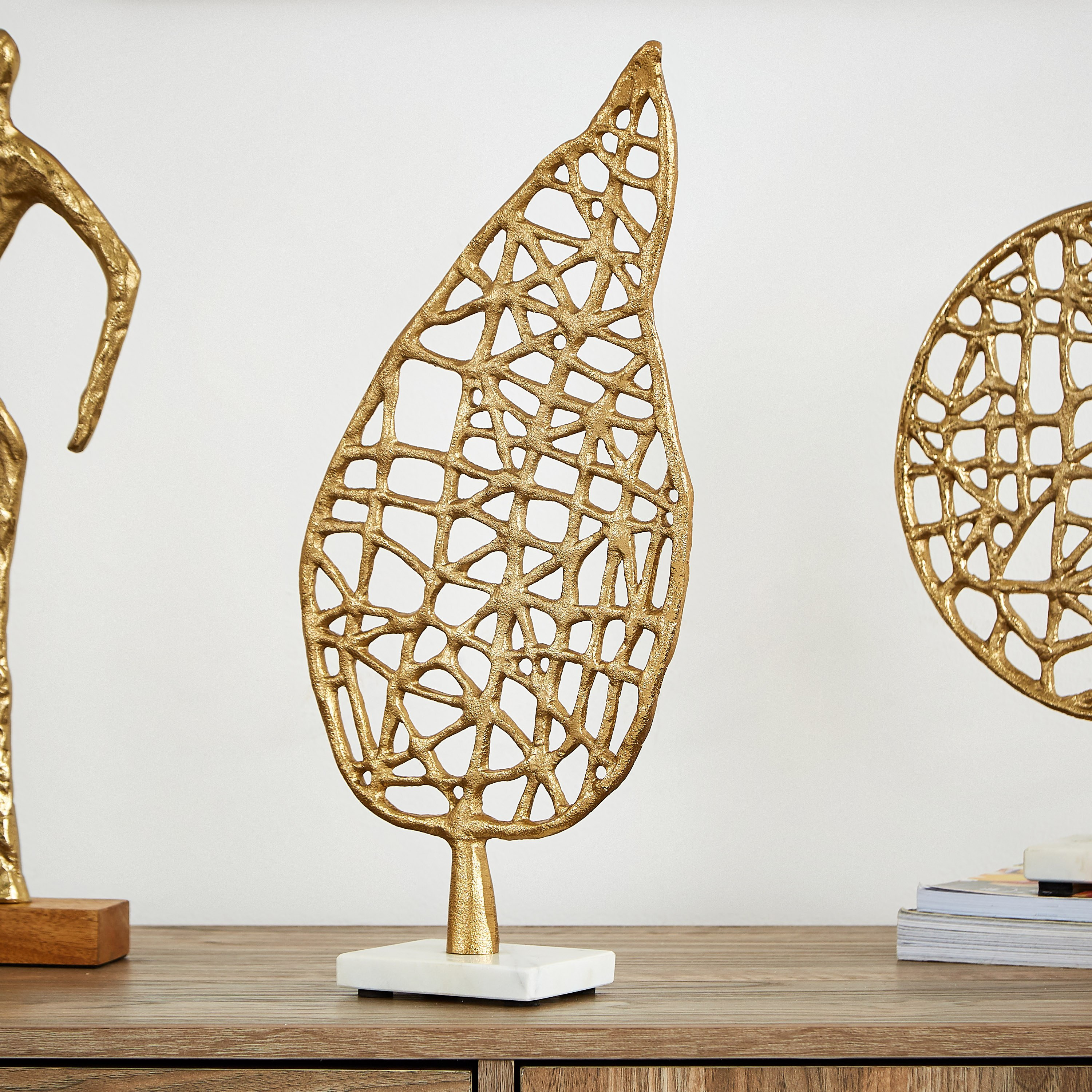 Trivia Metal Leaf Mesh Accent-hbxhomeware-homedecor-figurinesandornaments-image-2