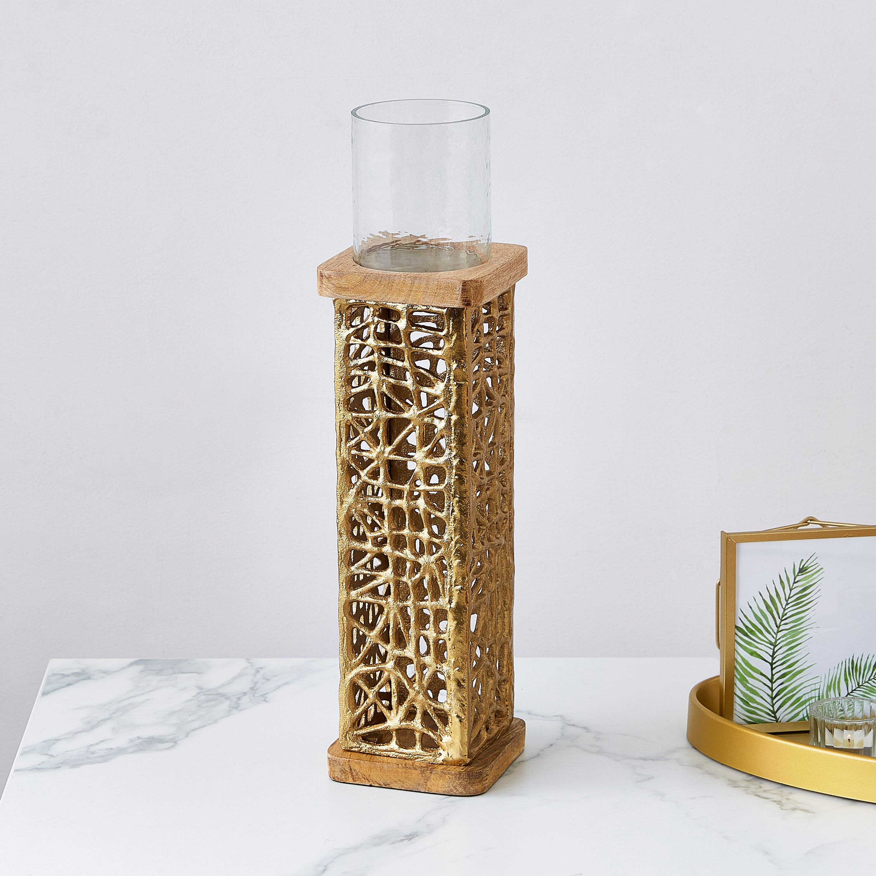 حامل شموع معدني شبكي طويل - تريفيا-hbxlivingroom-decorandaccessories-candleholders-image-1