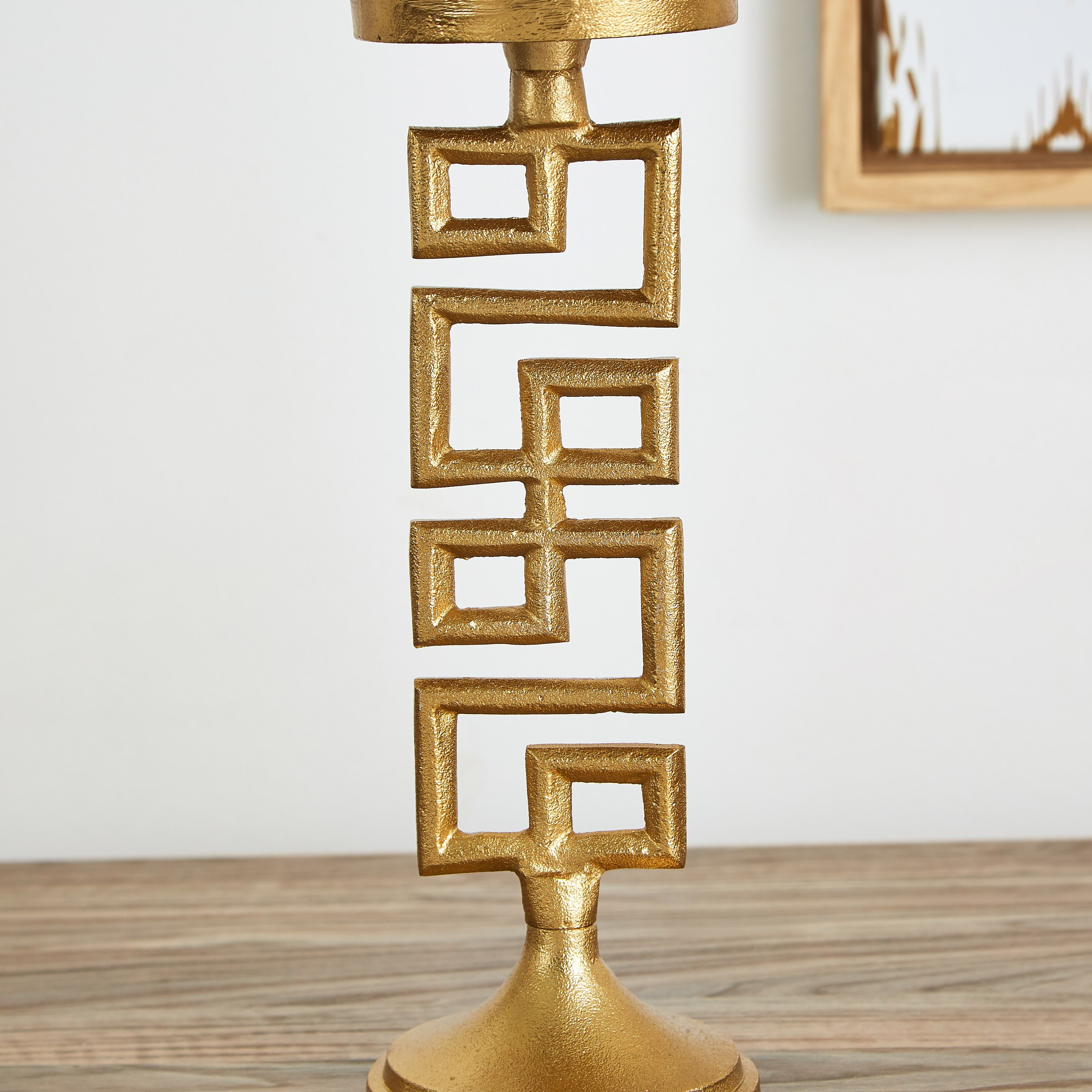 حامل شموع متاهة معدنية من تريفيا - 24 سم-hbxlivingroom-decorandaccessories-candleholders-image-3