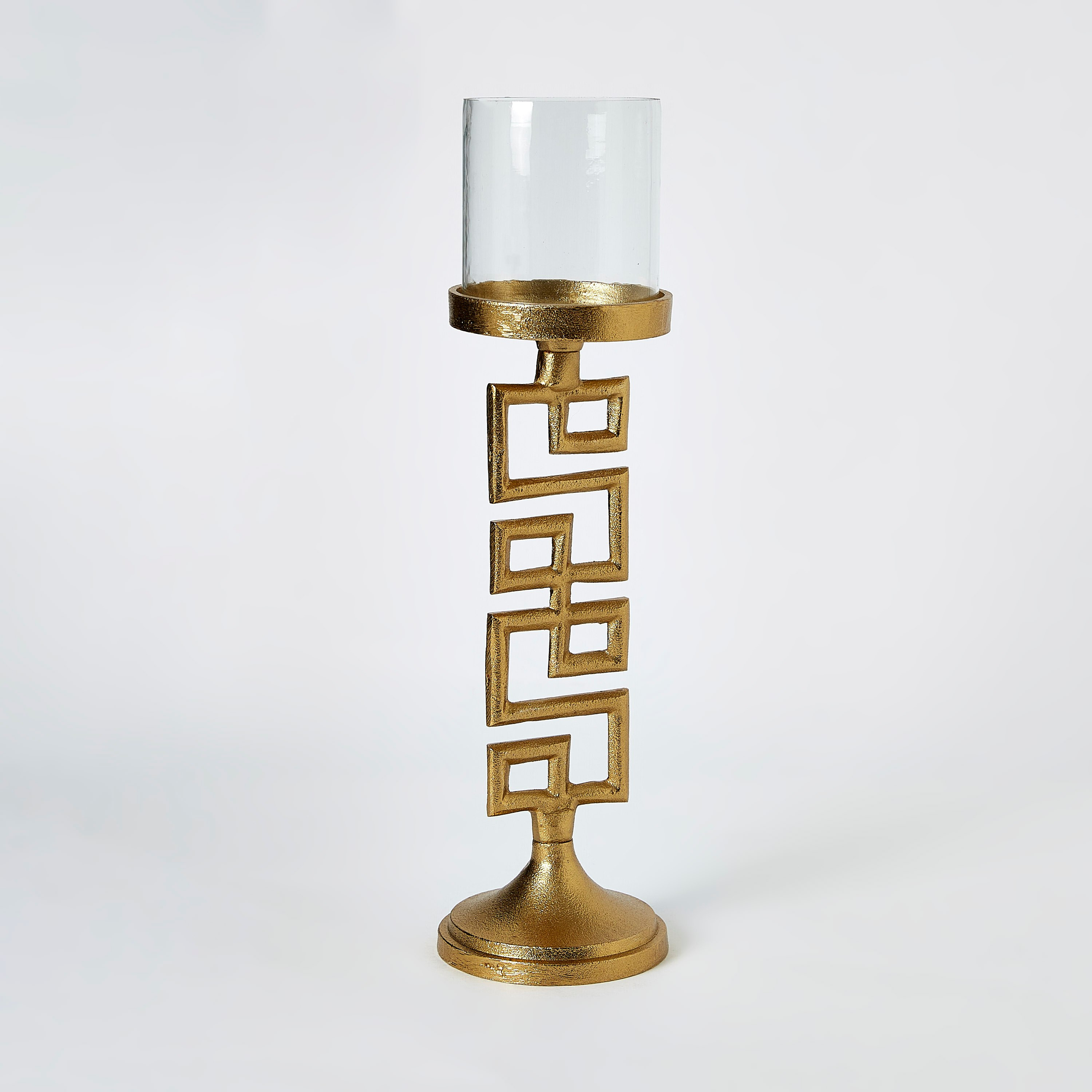 حامل شموع متاهة معدنية من تريفيا - 24 سم-hbxlivingroom-decorandaccessories-candleholders-image-5
