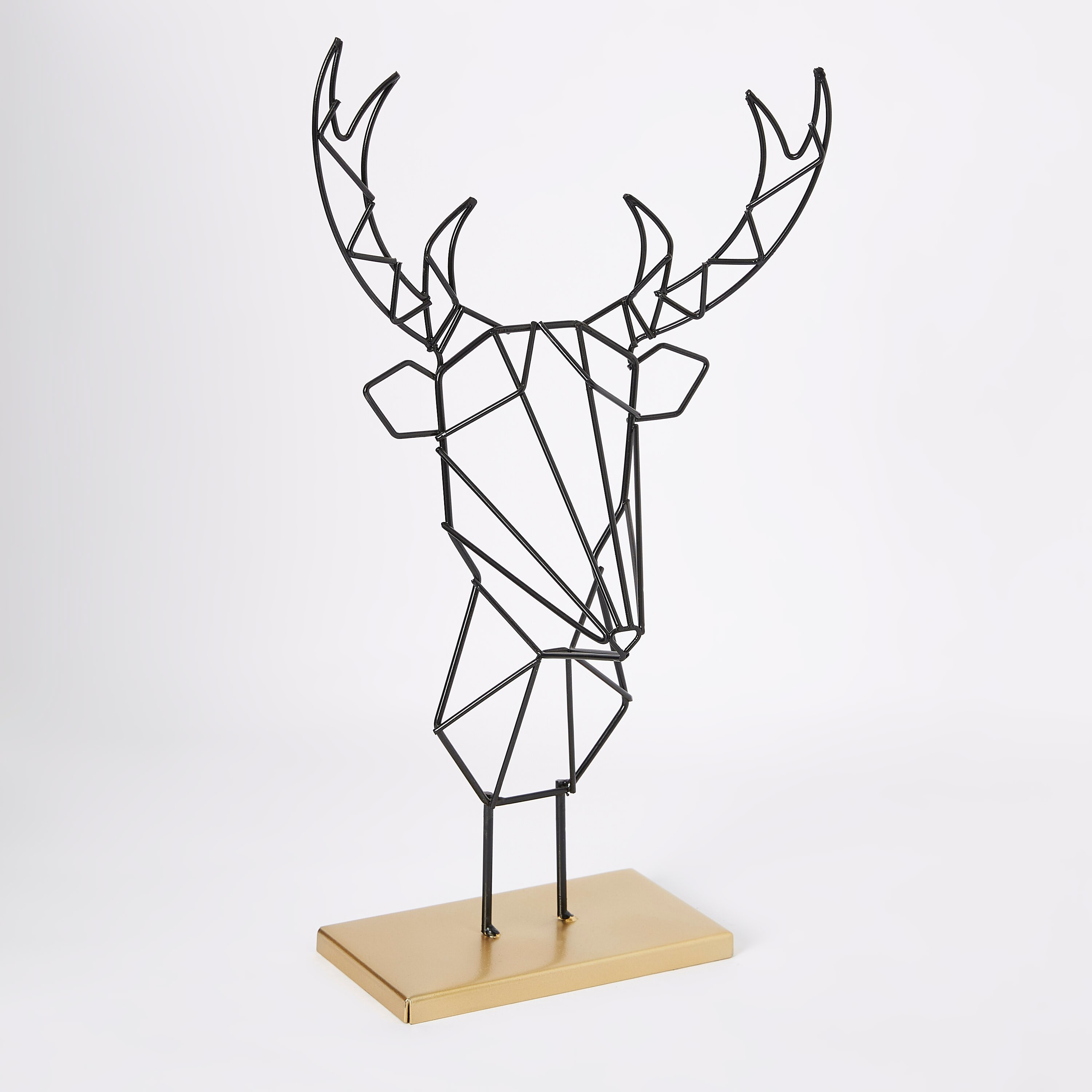 تمثال غزال معدني على حامل - لاتين-hbxhomeware-homedecor-figurinesandornaments-image-5