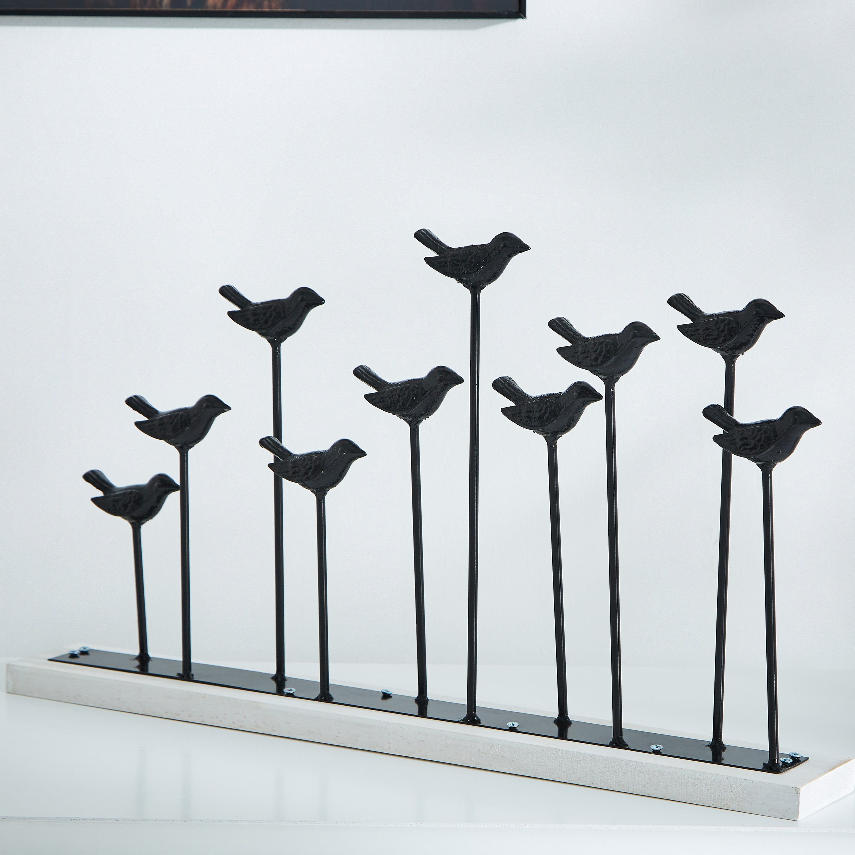 تمثال معدني مزيّن على شكل طيور على حامل - لاتين-hbxhomeware-homedecor-figurinesandornaments-image-1