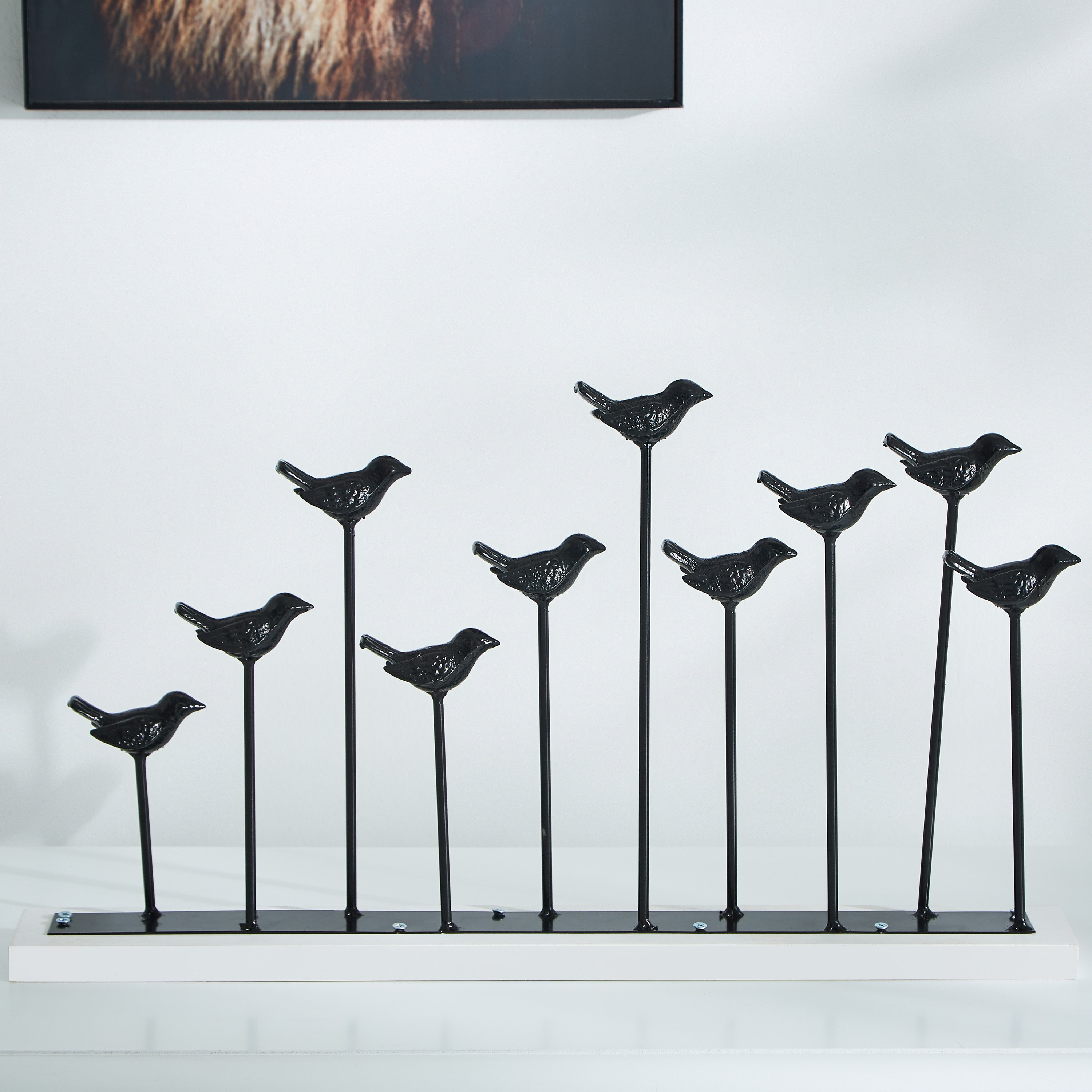 تمثال معدني مزيّن على شكل طيور على حامل - لاتين-hbxhomeware-homedecor-figurinesandornaments-image-2