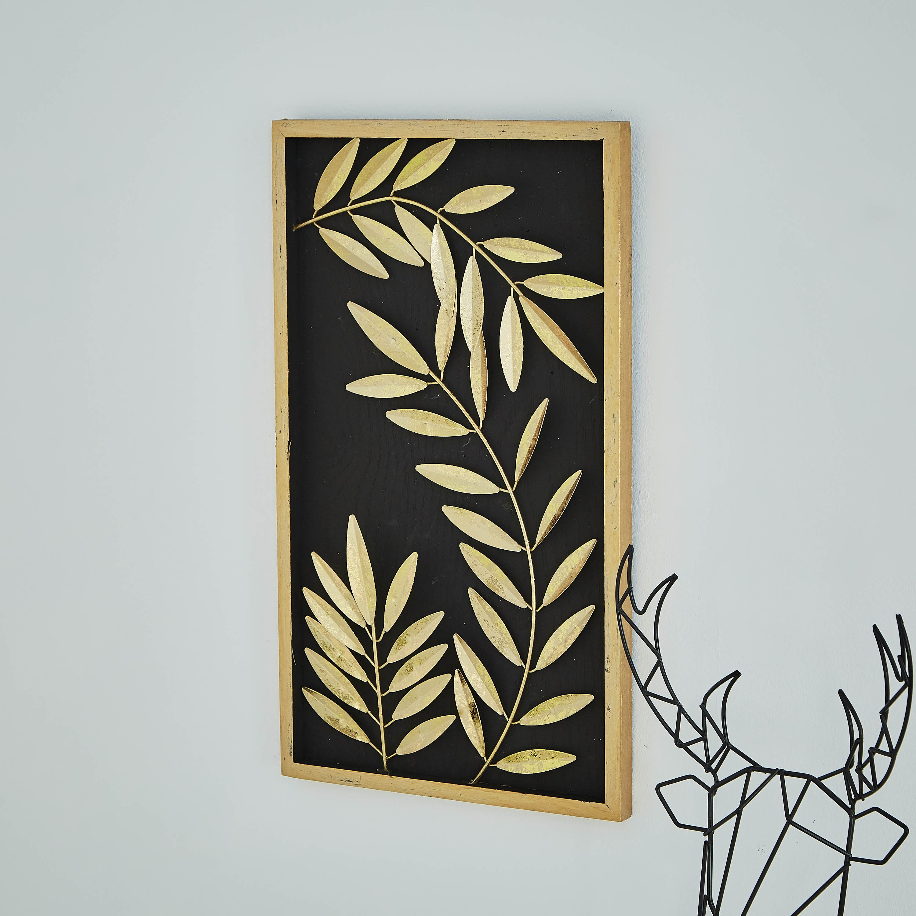 زينة حائط معدن على شكل ورقة شجر من لاتين-hbxdiningroom-walldecor-wallart-image-2