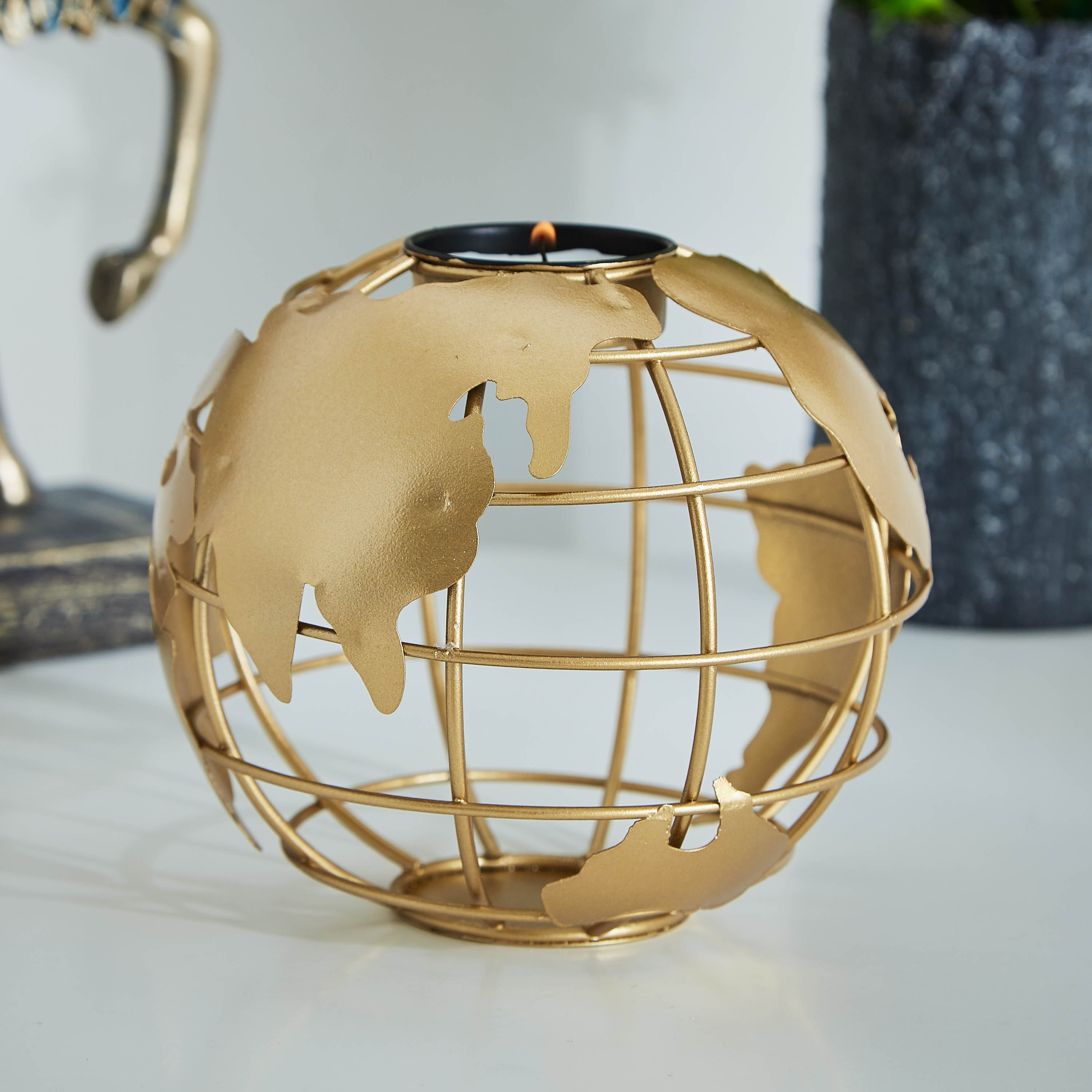 حامل شموع معدني - لاتين- 12 سم-hbxlivingroom-decorandaccessories-candleholders-image-2