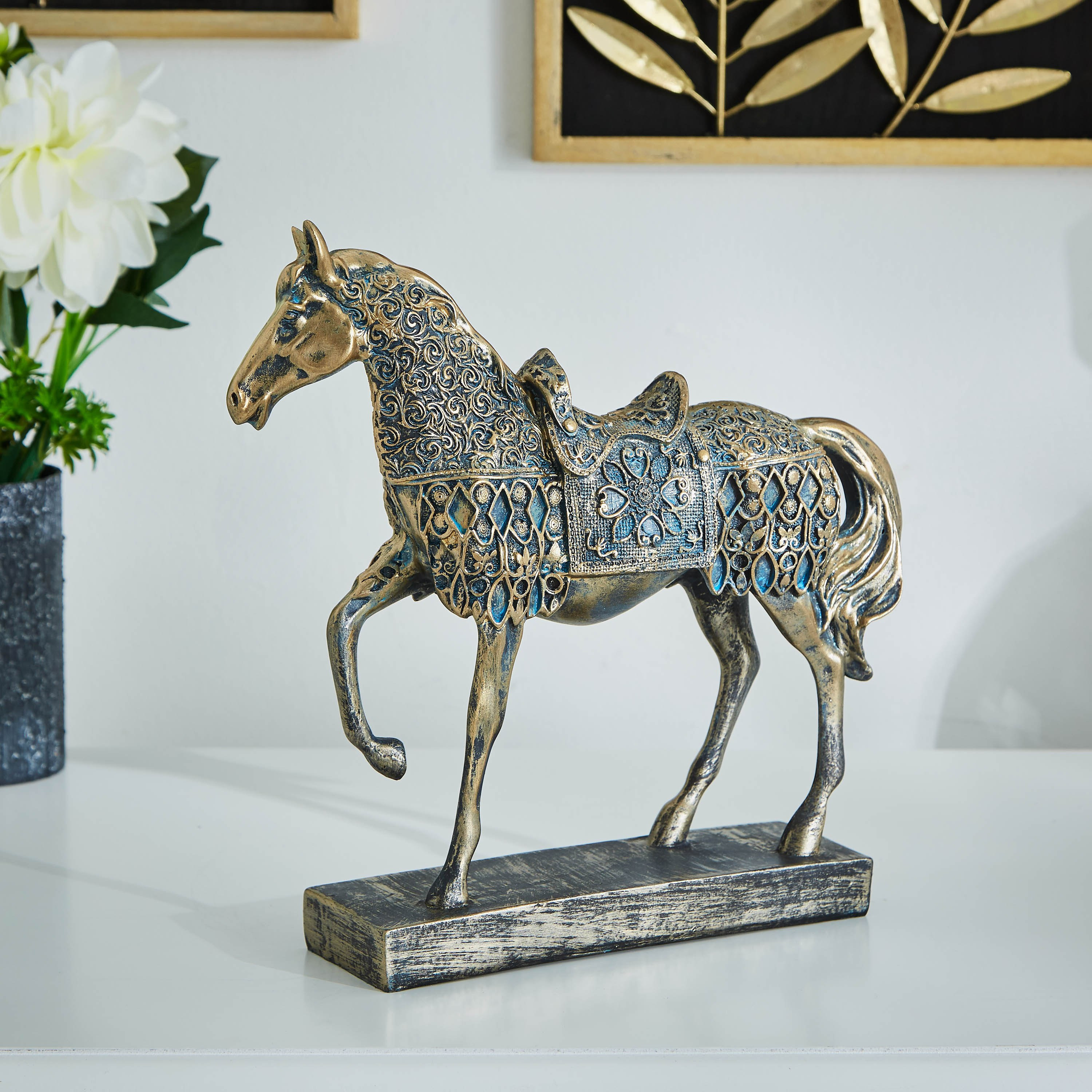 تمثال الحصان بسرج بولسيرين - لاتين-hbxhomeware-homedecor-figurinesandornaments-image-1