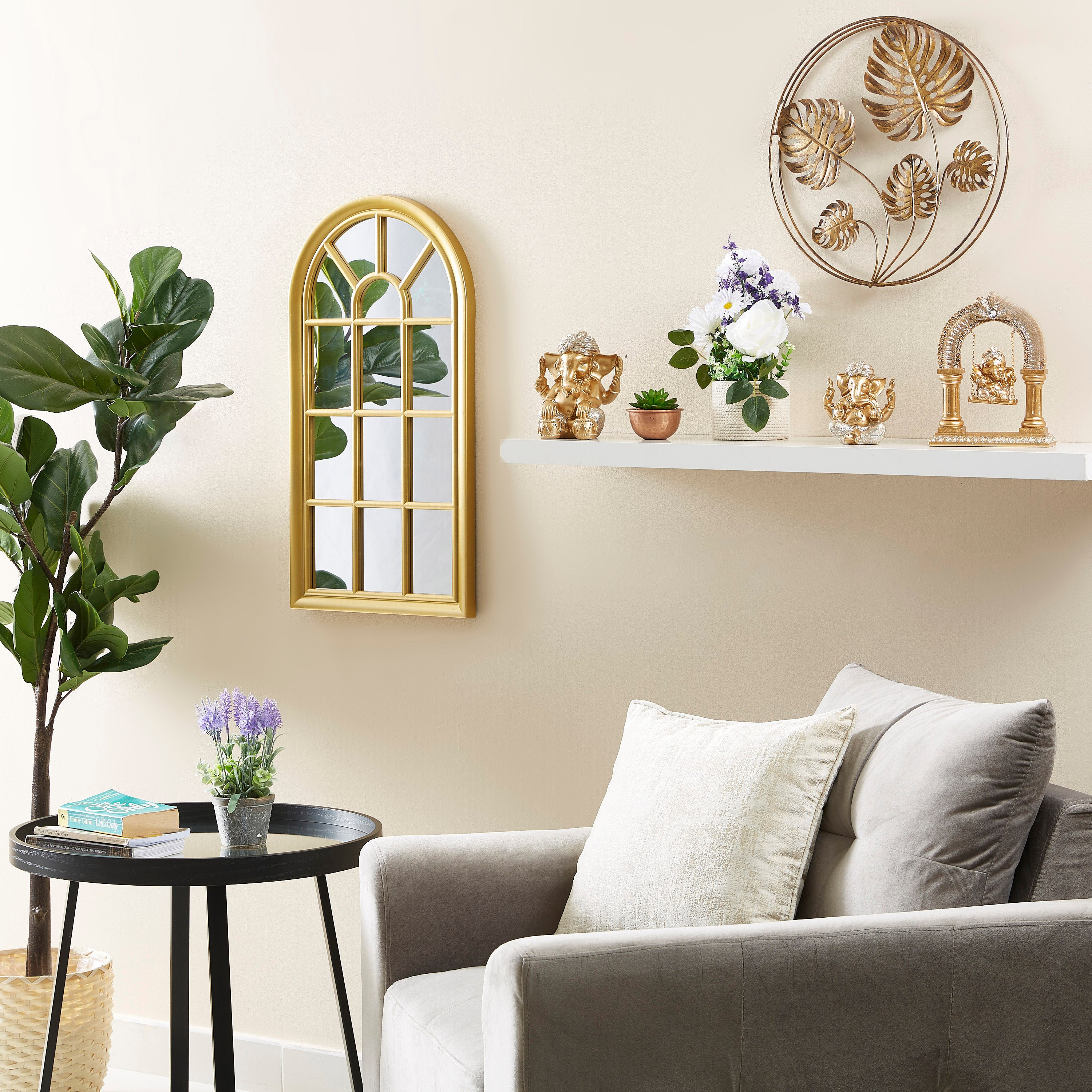 زينة حائط معدنية ورق شجر من لاتين-hbxdiningroom-walldecor-wallart-image-4