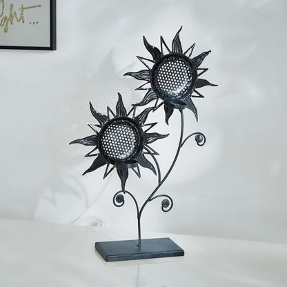 Latin Metal Flower Tealight Holder - 52 cm