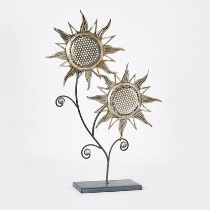 Latin Metal Flower Tealight Holder - 52 cm