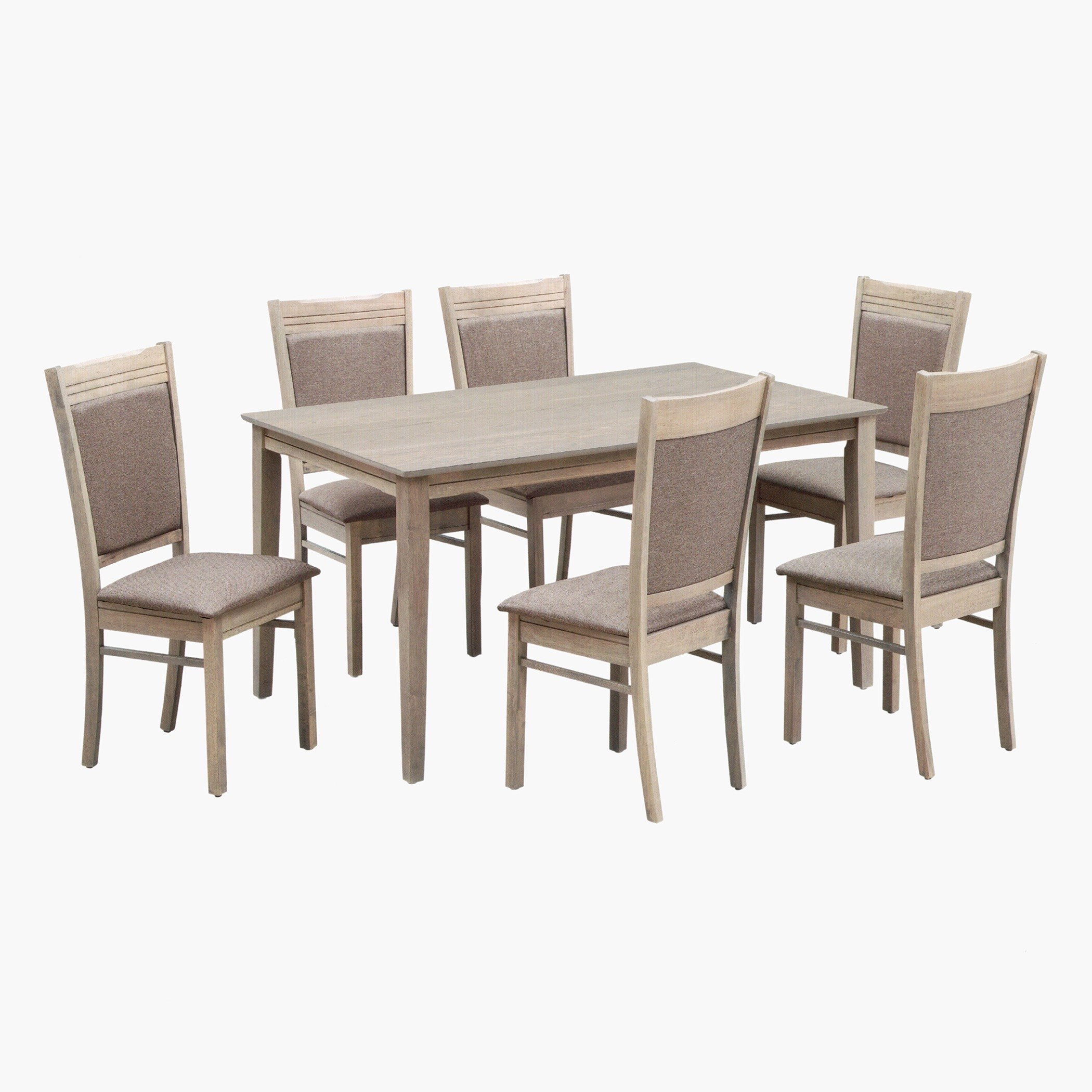 Curvy 6-Seater Dining Set-hbxfurniture-diningtablesandsets-diningsets-sixseater-image-2