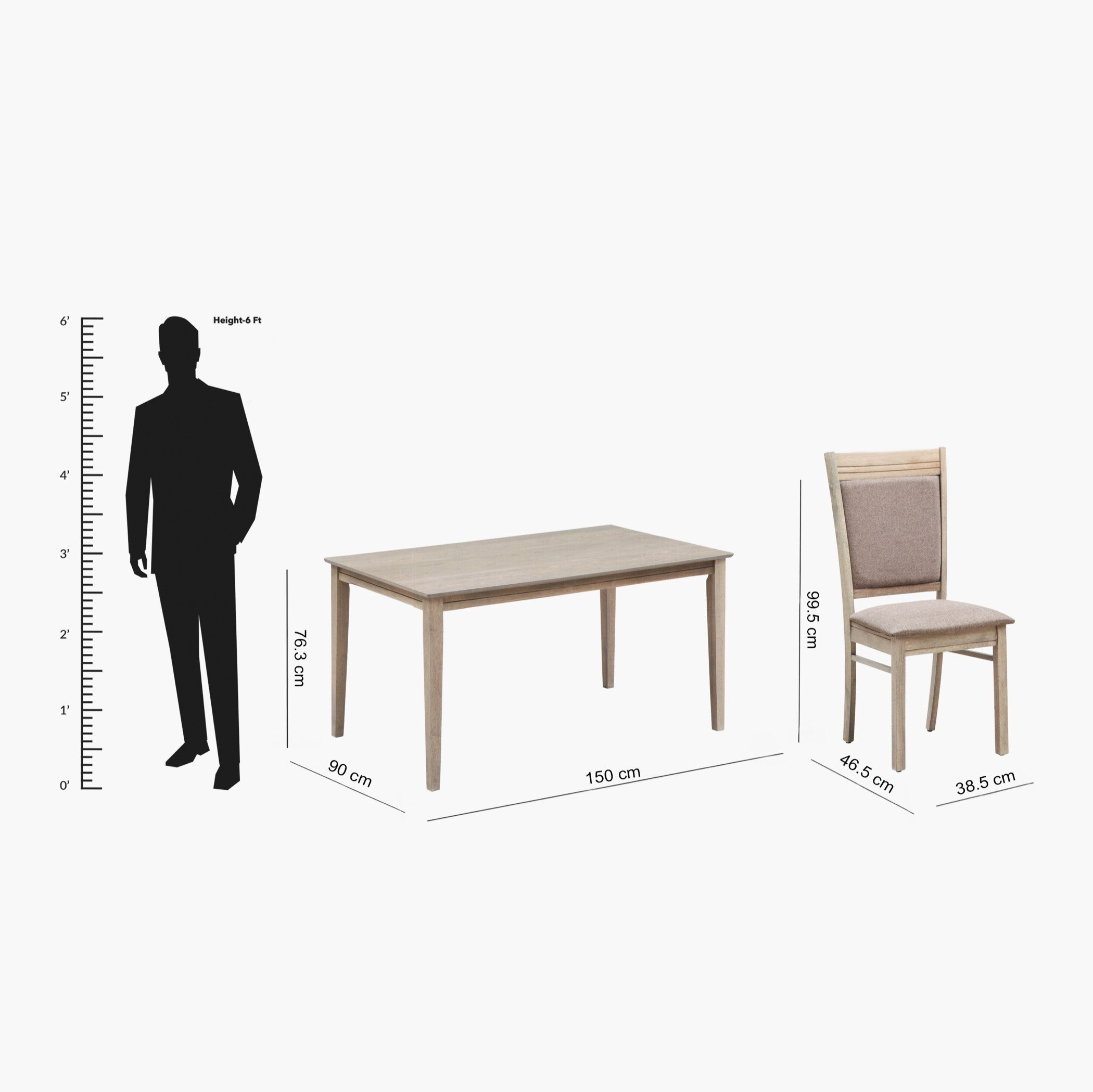 Curvy 6-Seater Dining Set-hbxfurniture-diningtablesandsets-diningsets-sixseater-image-5