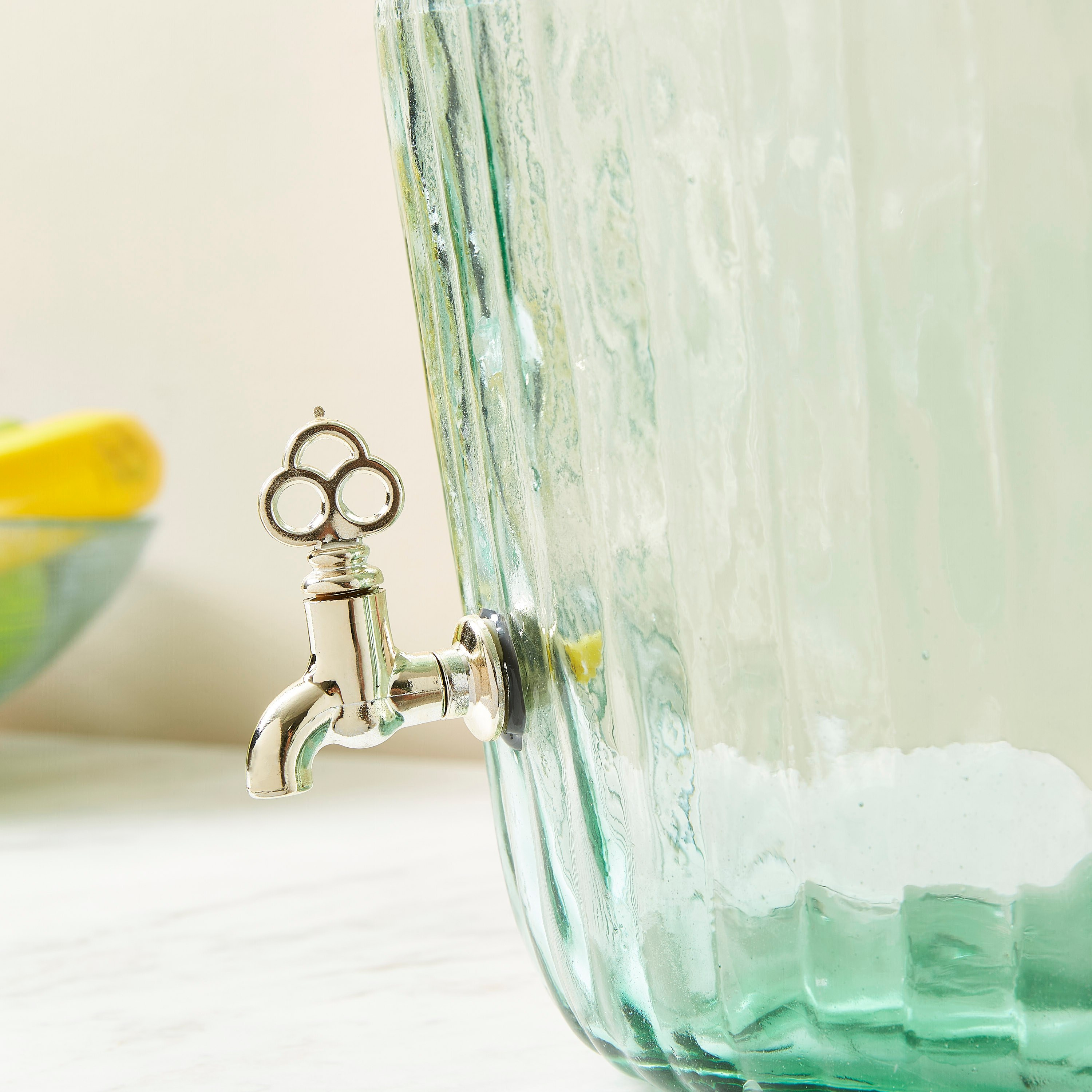 Verdant Recycled Glass Stripped Juice Dispenser - 10 L-hbxhomeware-hbxkitchen-image-2