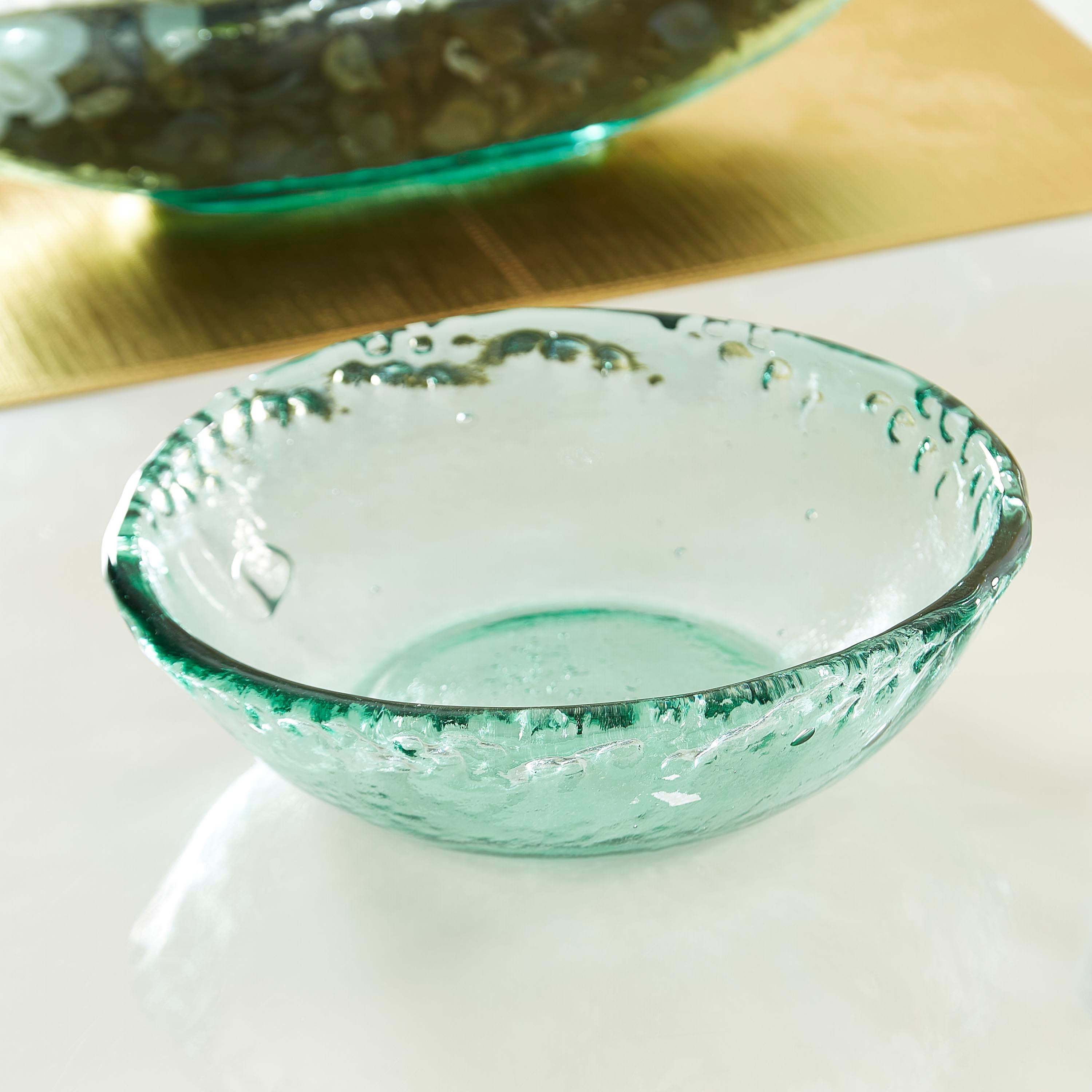 Verdant Recycled Glass Serving Salad Bowl - 21 cm-hbxdecorandfurnishings-tabletop-serveware-image-1