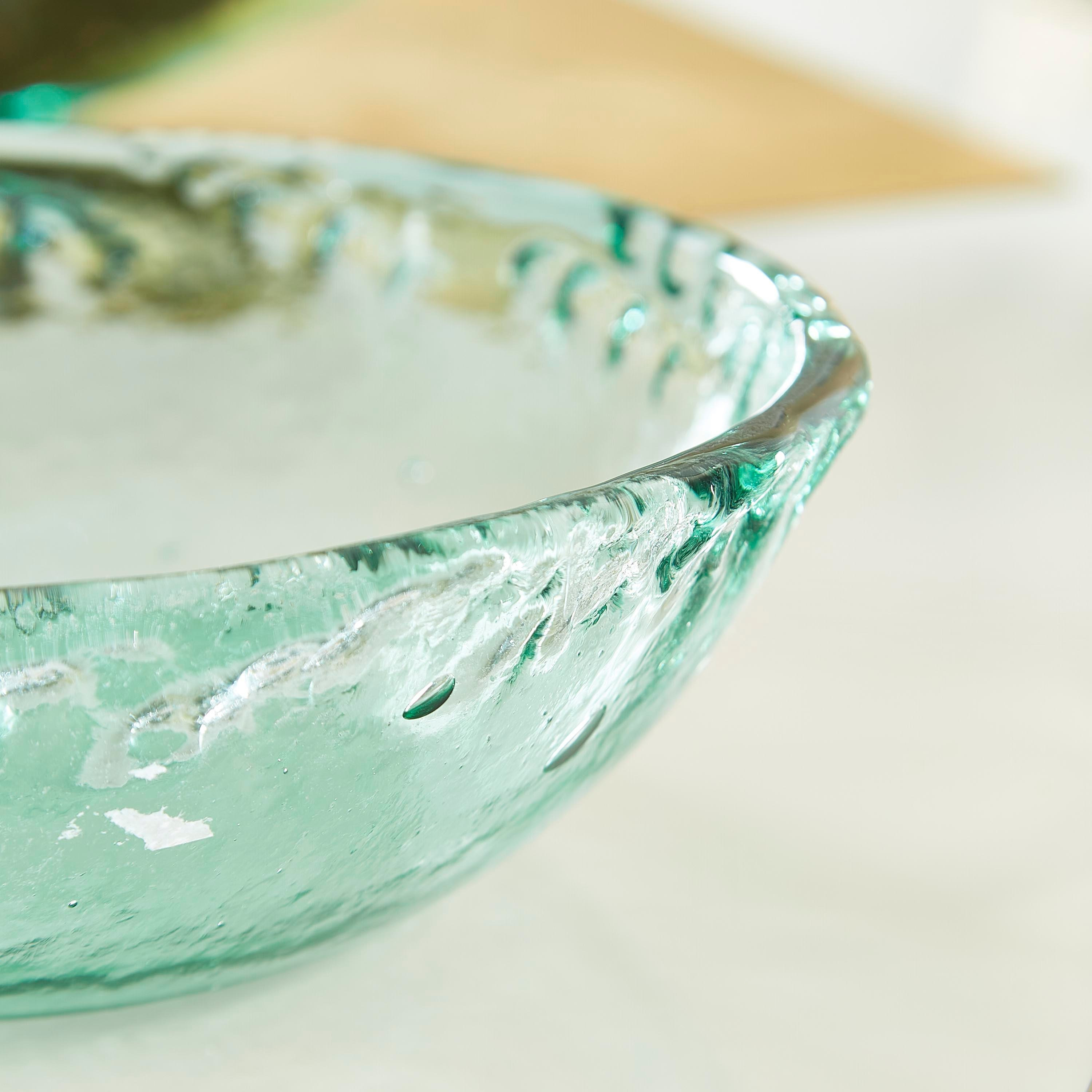 Verdant Recycled Glass Serving Salad Bowl - 21 cm-hbxdecorandfurnishings-tabletop-serveware-image-3