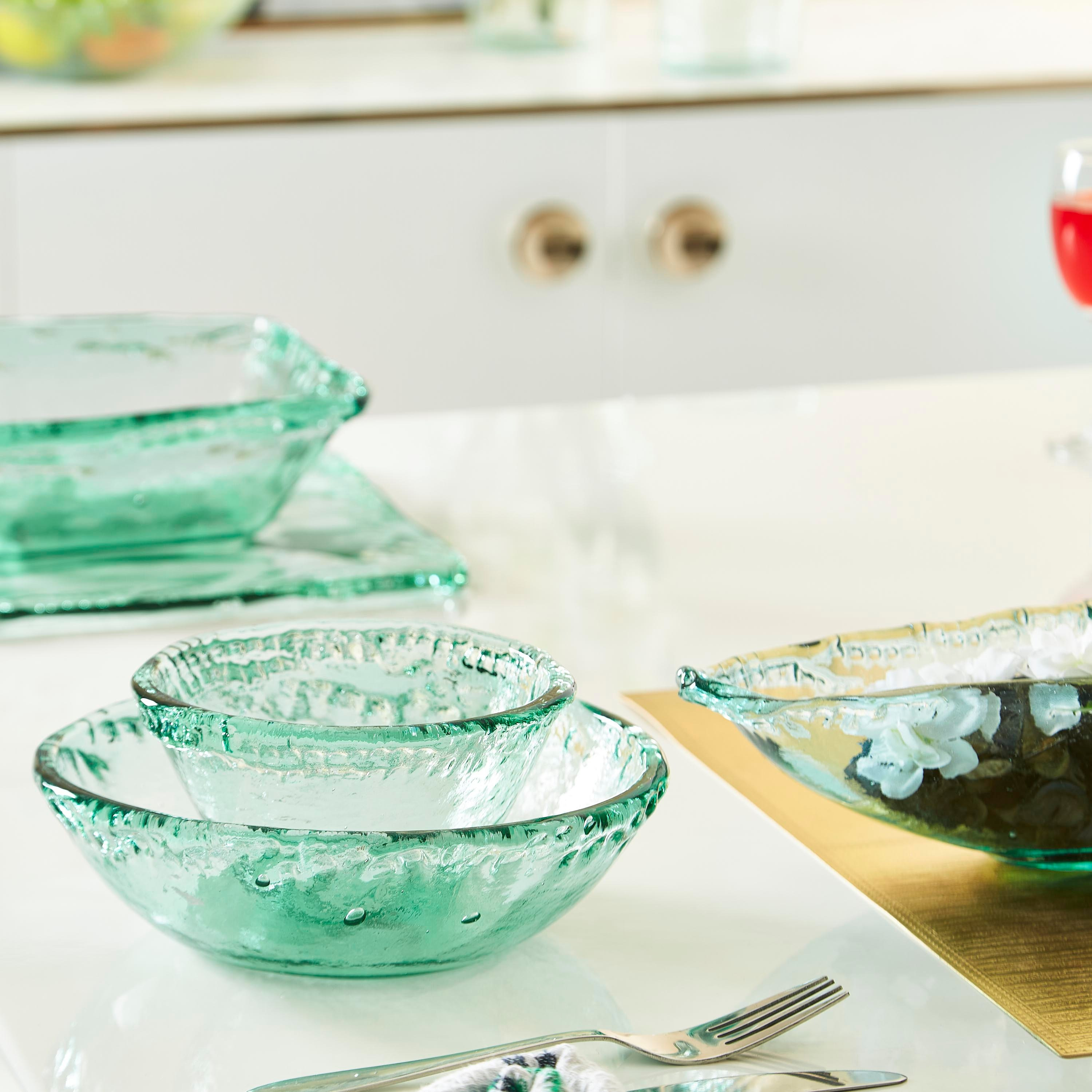 Verdant Recycled Glass Serving Salad Bowl - 21 cm-hbxdecorandfurnishings-tabletop-serveware-image-4
