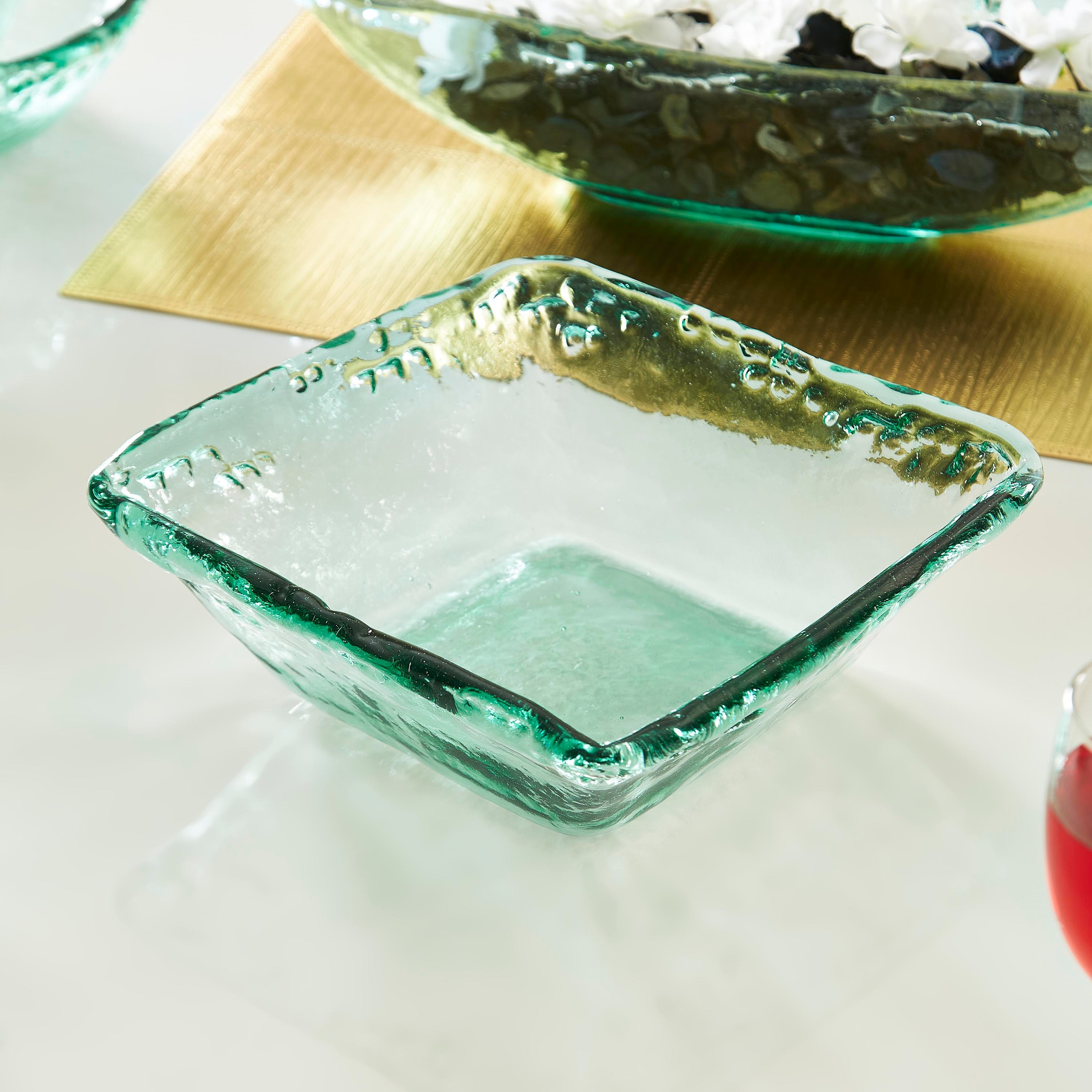 وعاء تقديم زجاجي مربع معاد تدويره من فيردنت - 25x25 سم-hbxdecorandfurnishings-tabletop-serveware-image-1