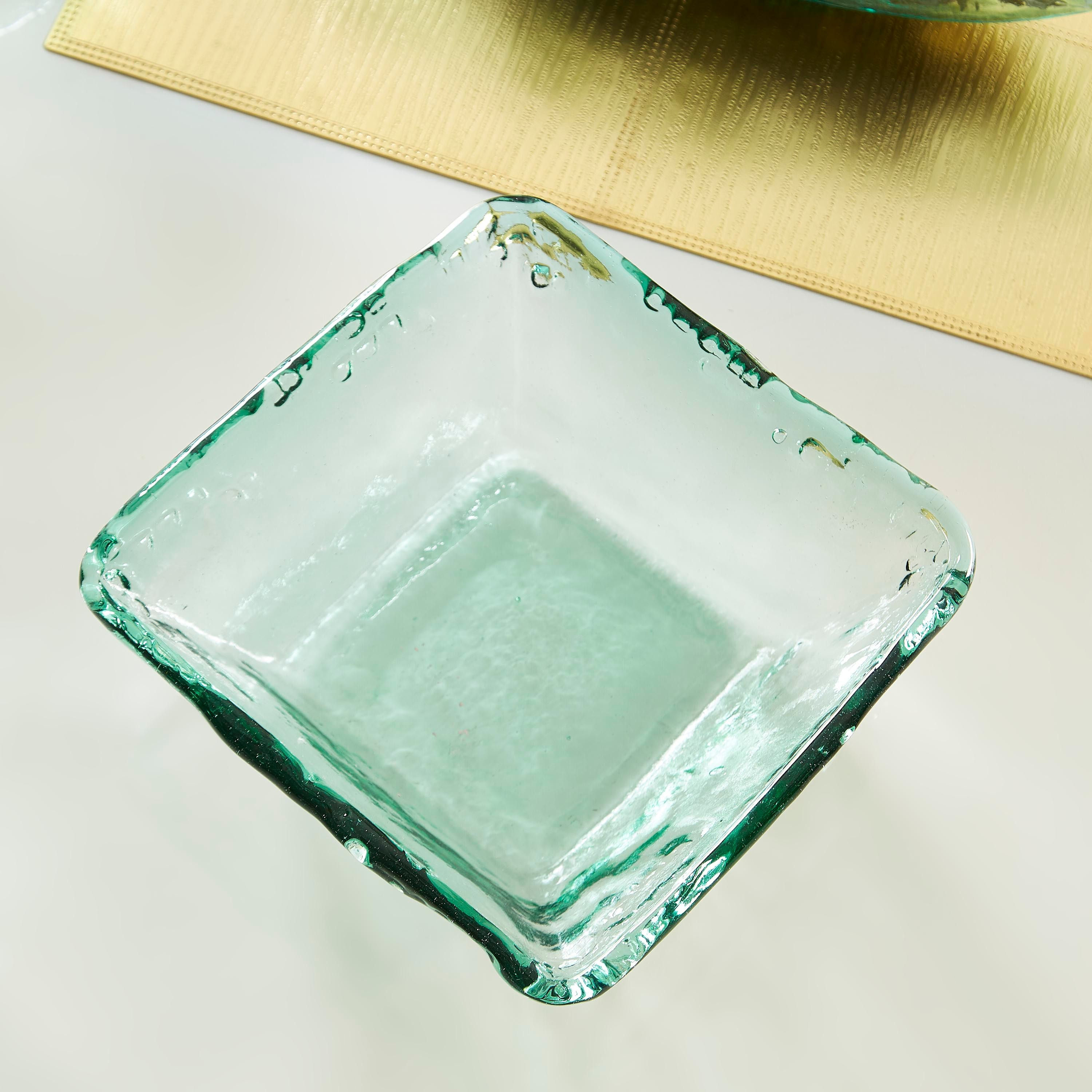وعاء تقديم زجاجي مربع معاد تدويره من فيردنت - 25x25 سم-hbxdecorandfurnishings-tabletop-serveware-image-2