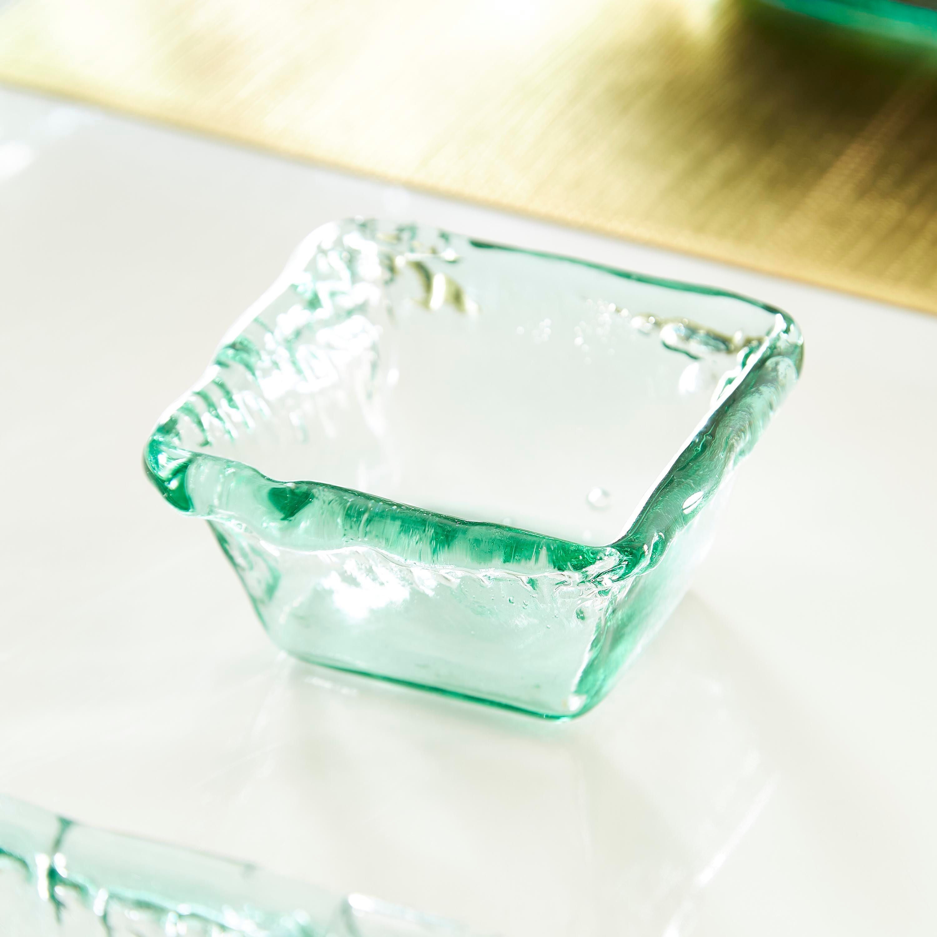وعاء زجاجي مربع معاد تدويره من فيردنت - 11x11 سم-hbxdecorandfurnishings-tabletop-serveware-image-1